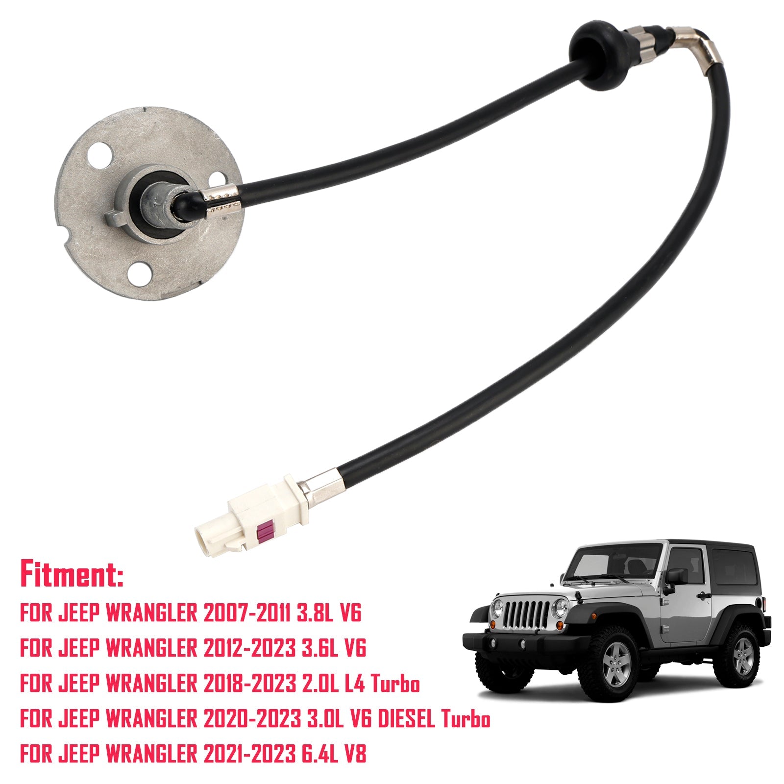 Osnovna podpora d&Antena s kablom 56040921AF za Jeep Wrangler 2007-2011