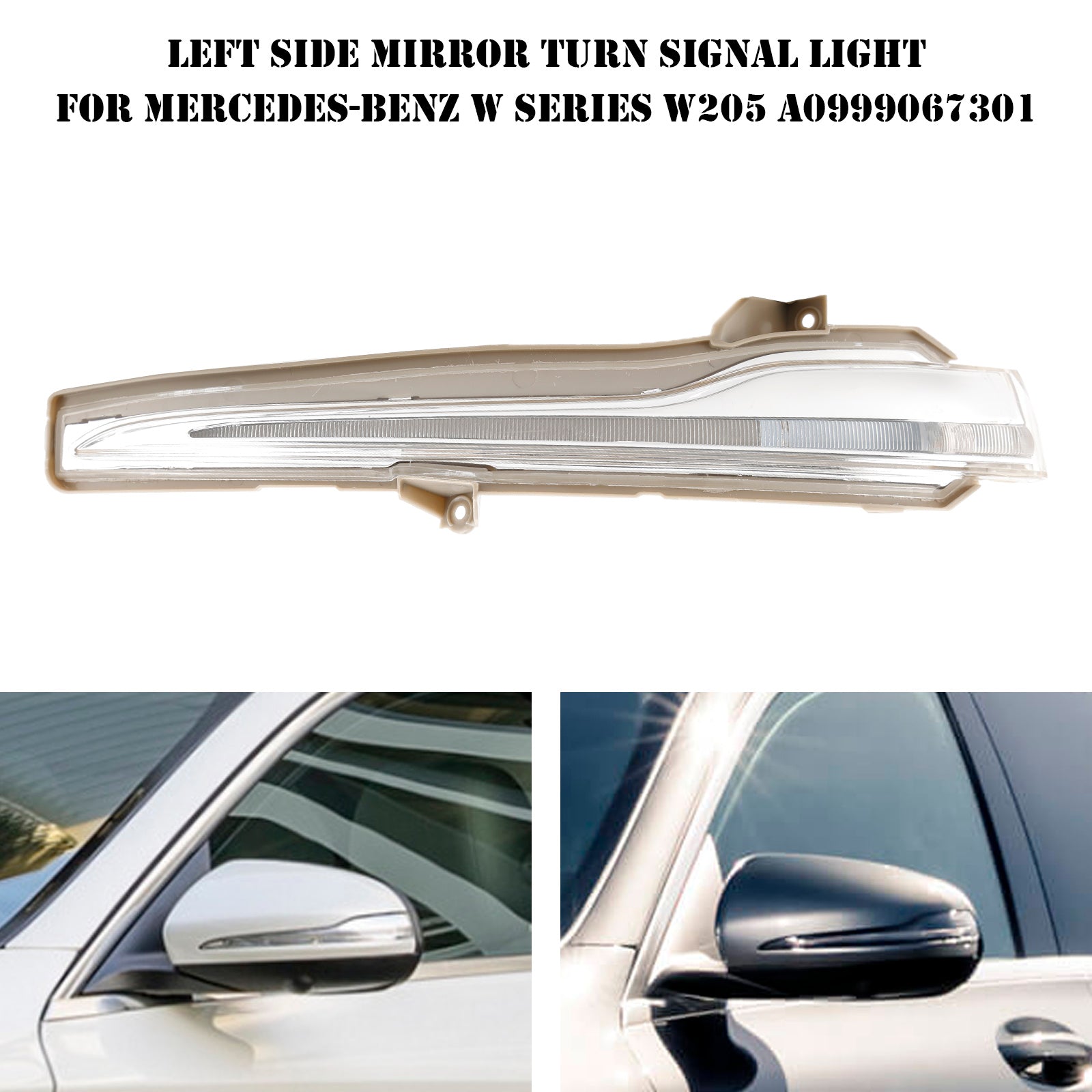Luz intermitente de espejo lateral derecho para Mercedes-Benz Serie W W205 A0999067401
