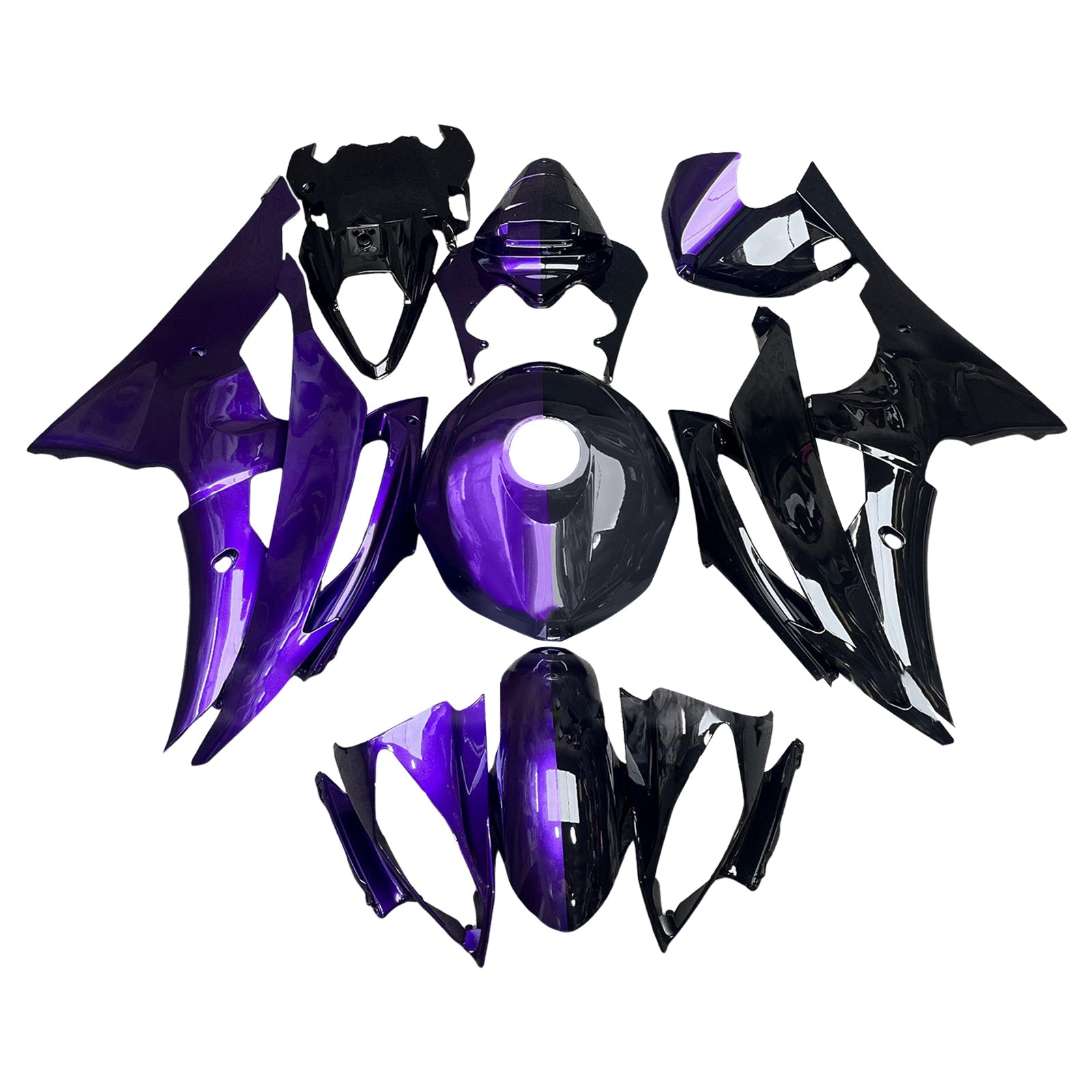 ABS kunststof geïnjecteerde kuipset voor Yamaha YZFR6 YZF-R6 2008-2016