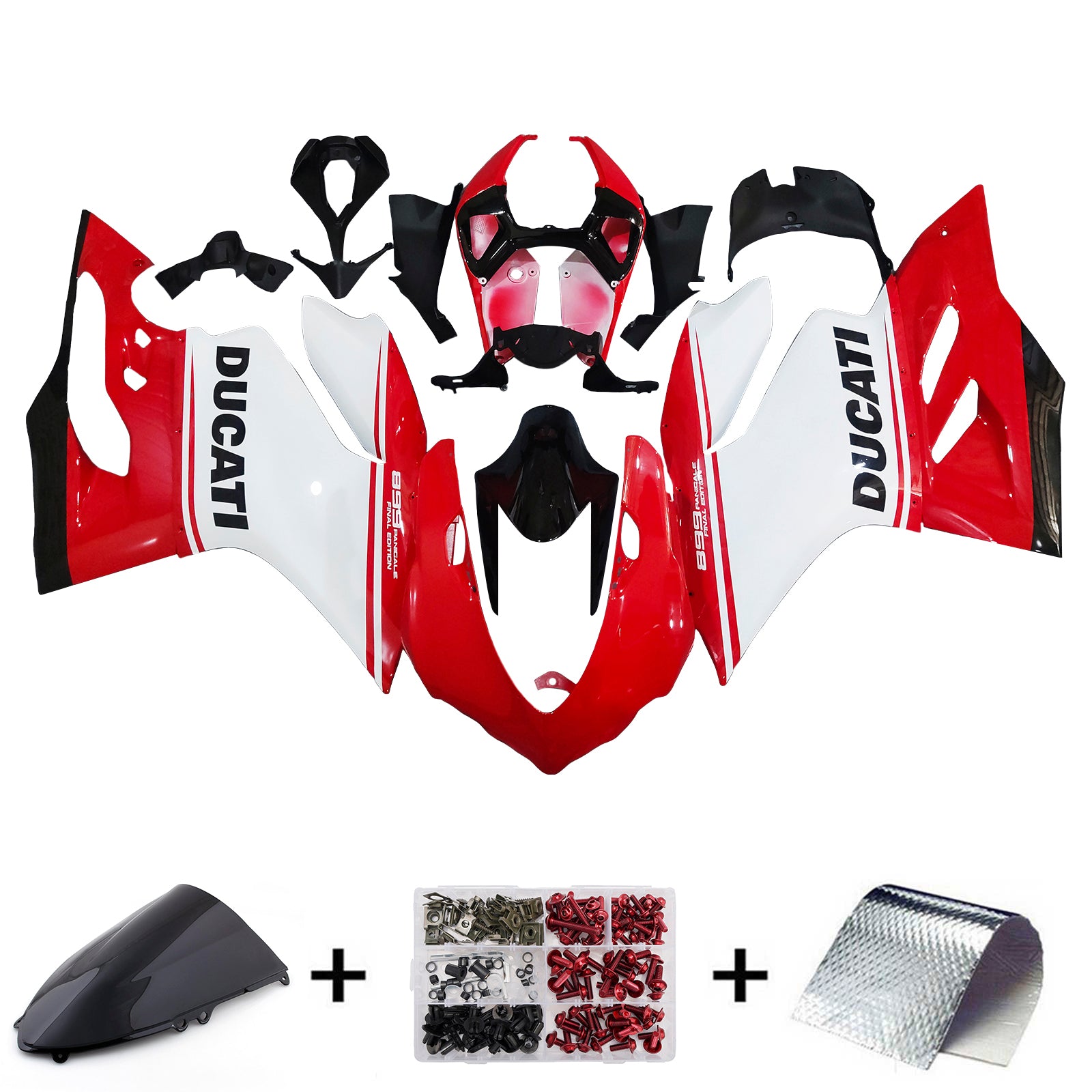 Kit de carenado de plástico ABS para Ducati 899 2012-2015