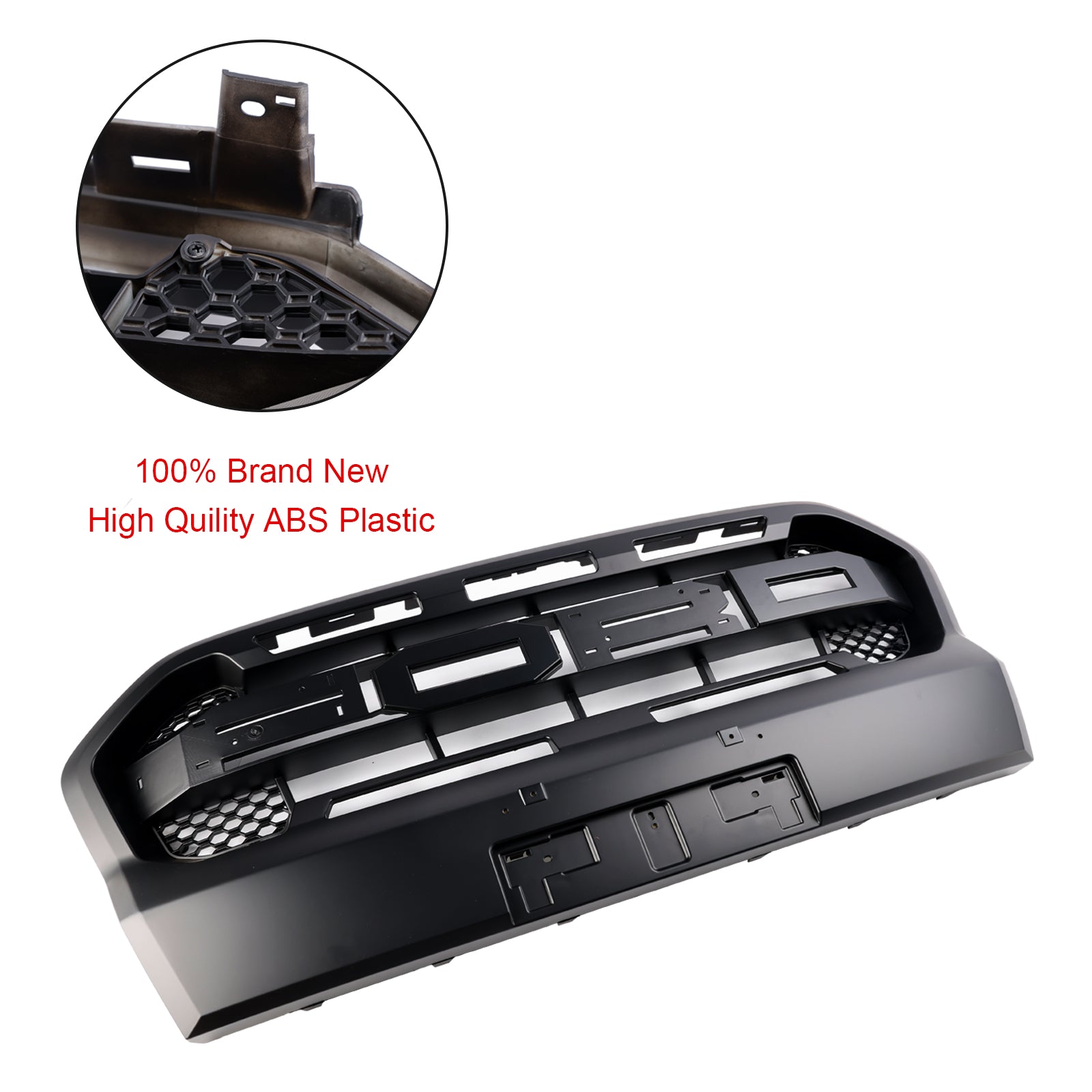 Matt Black Ranger Raptor Raptor Front Bumper Style Grille voor Ford Ranger 2019-2023 T8