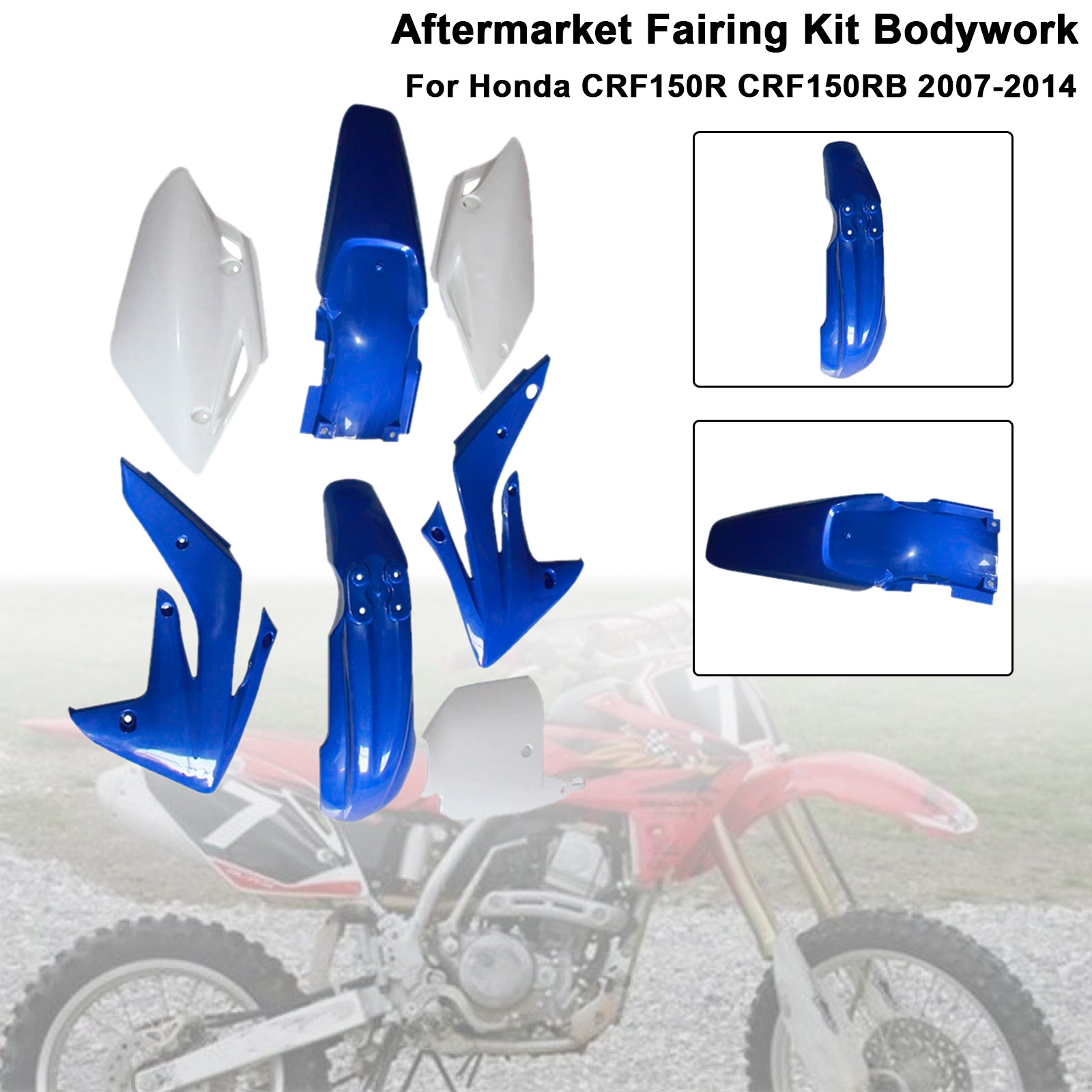Kit de carrosserie en plastique pour Honda CRF150R/RB 2007-2014, carénage de garde-boue