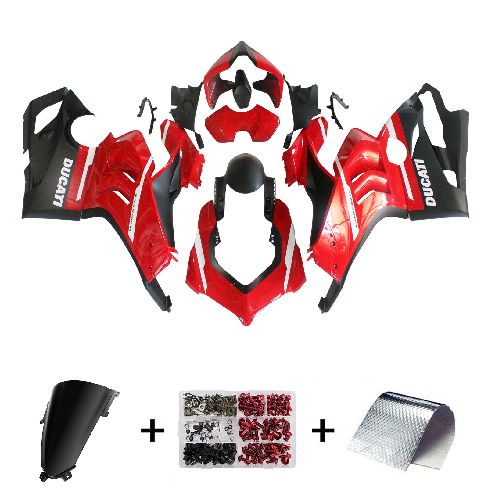 Kit de carenado de plástico ABS para Ducati Panigale V4 V4S 2020-2021