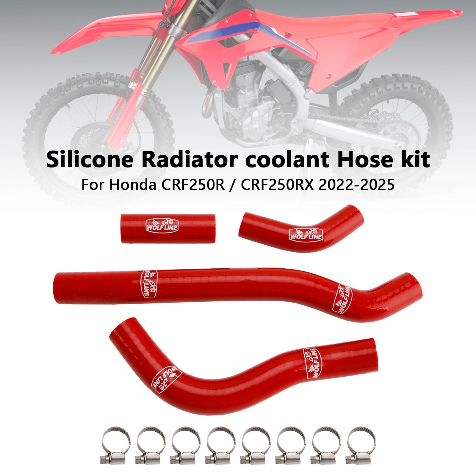 Durite de refroidissement en silicone pour radiateur Honda CRF250R et CRF250RX (2022-2025)