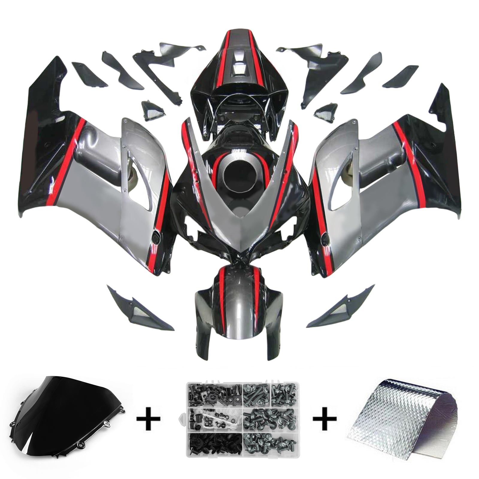 Kit de carénage par injection, carrosserie en plastique ABS pour Honda CBR1000RR 2004-2005
