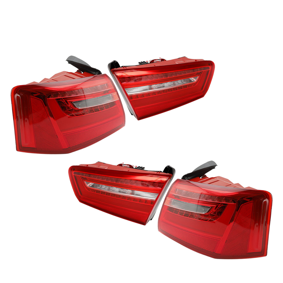 Voiture 4pcs gauche et à l'extérieur LED feux arrière feux de frein Audi A6 2012 - 2015
