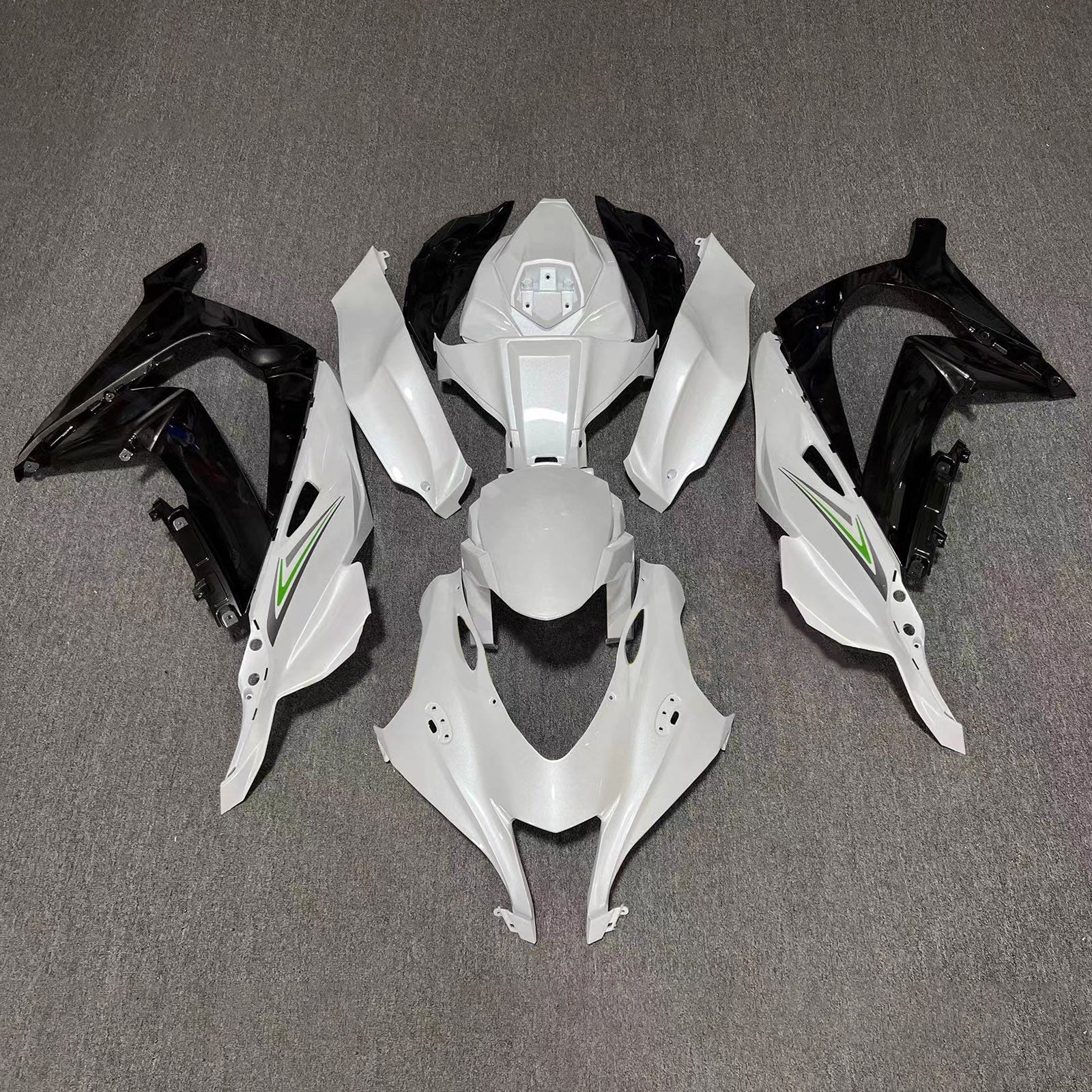 Kit de carénage injecté en plastique ABS compatible avec Kawasaki ZX10R 2016-2020