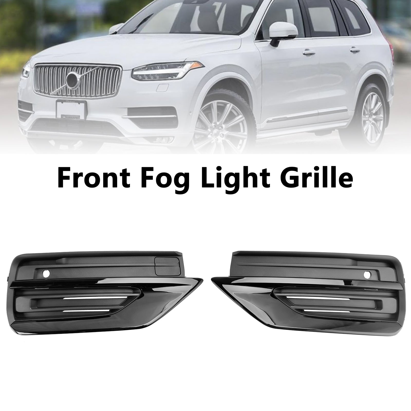 Grille de phare antibrouillard pour pare-chocs avant Volvo XC90 2 pièces 2021-2024