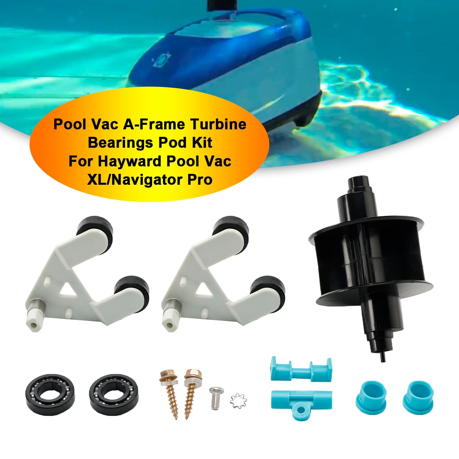 Kit de turbine/cadre en A pour aspirateur de piscine AXV621DAT adapté au Hayward Aquabug Navigator Pro