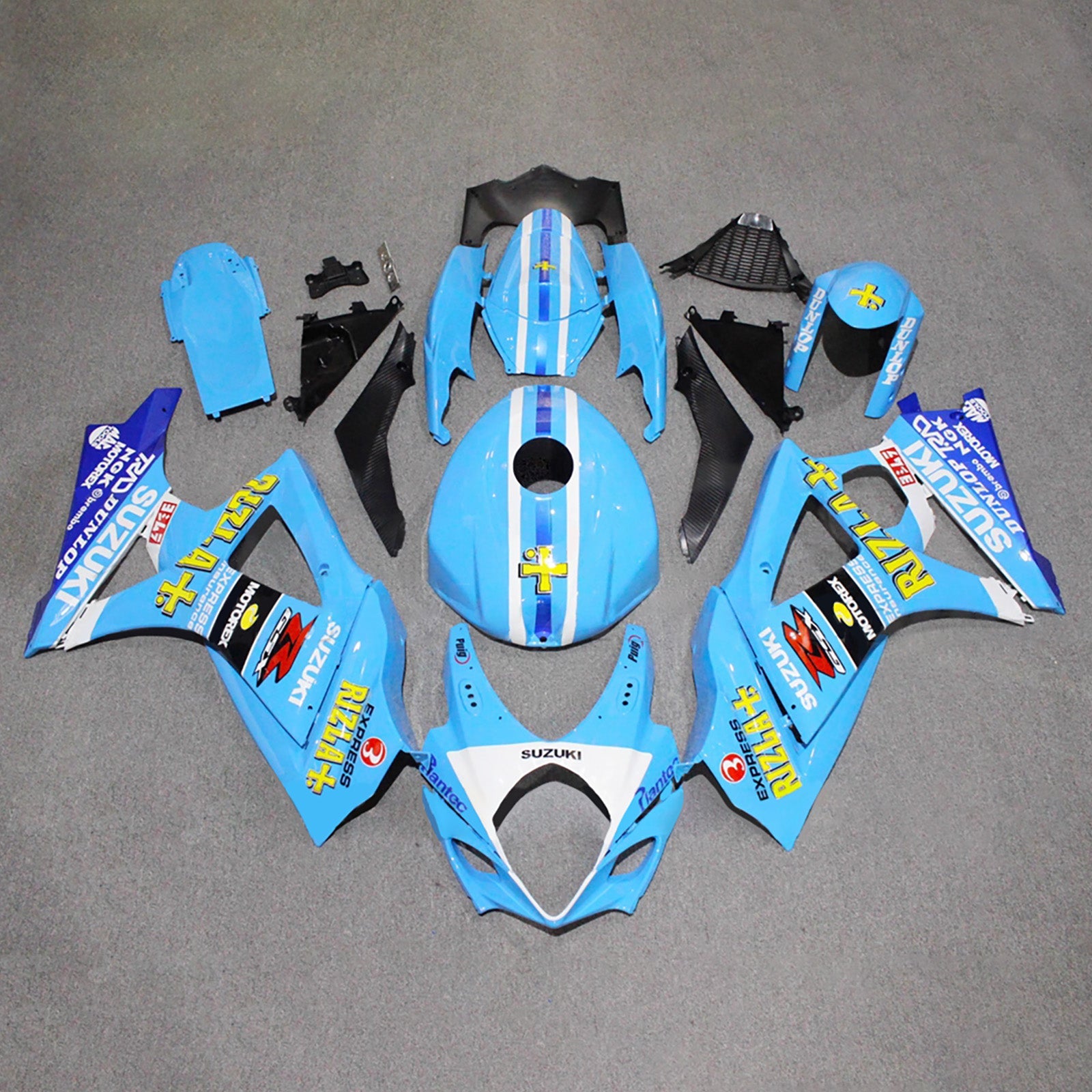 Kit de carénage injecté en plastique ABS pour Suzuki GSXR1000 2007-2008 K7