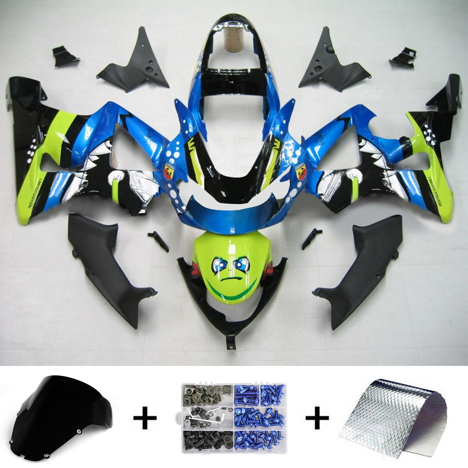 Kit carenatura carrozzeria iniezione plastica ABS Honda CBR929RR 2000-2001