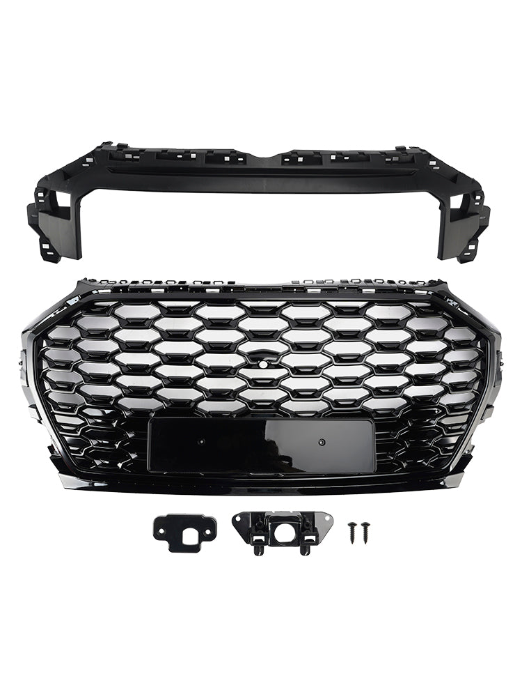 RSQ5 Style Front Honeycomb Mesh Grill Grille Pour Audi Q5 SQ5 2021-2025