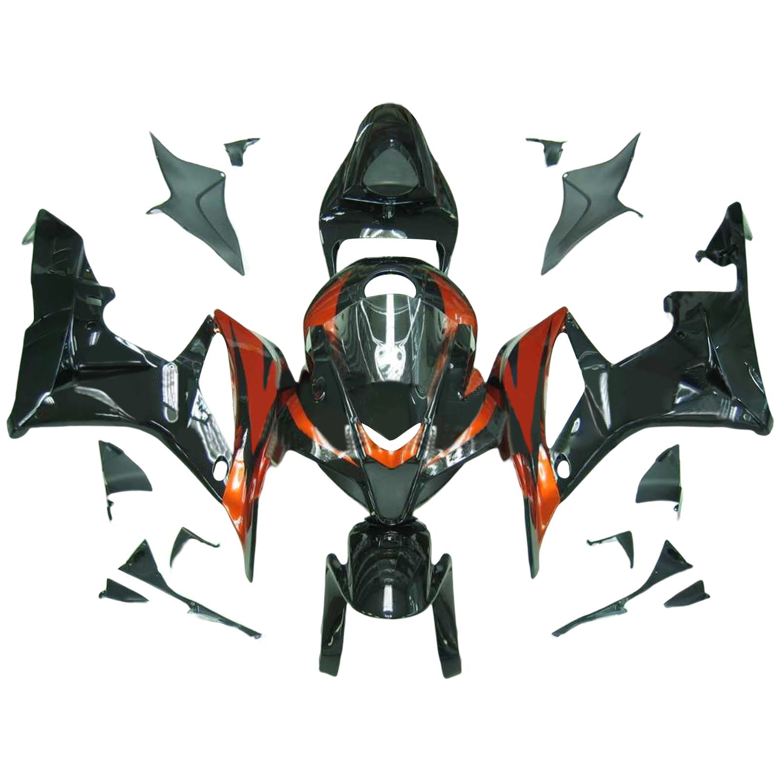Kit de carenado de inyección, carrocería de plástico ABS para Honda CBR600RR 2007-2008 F5
