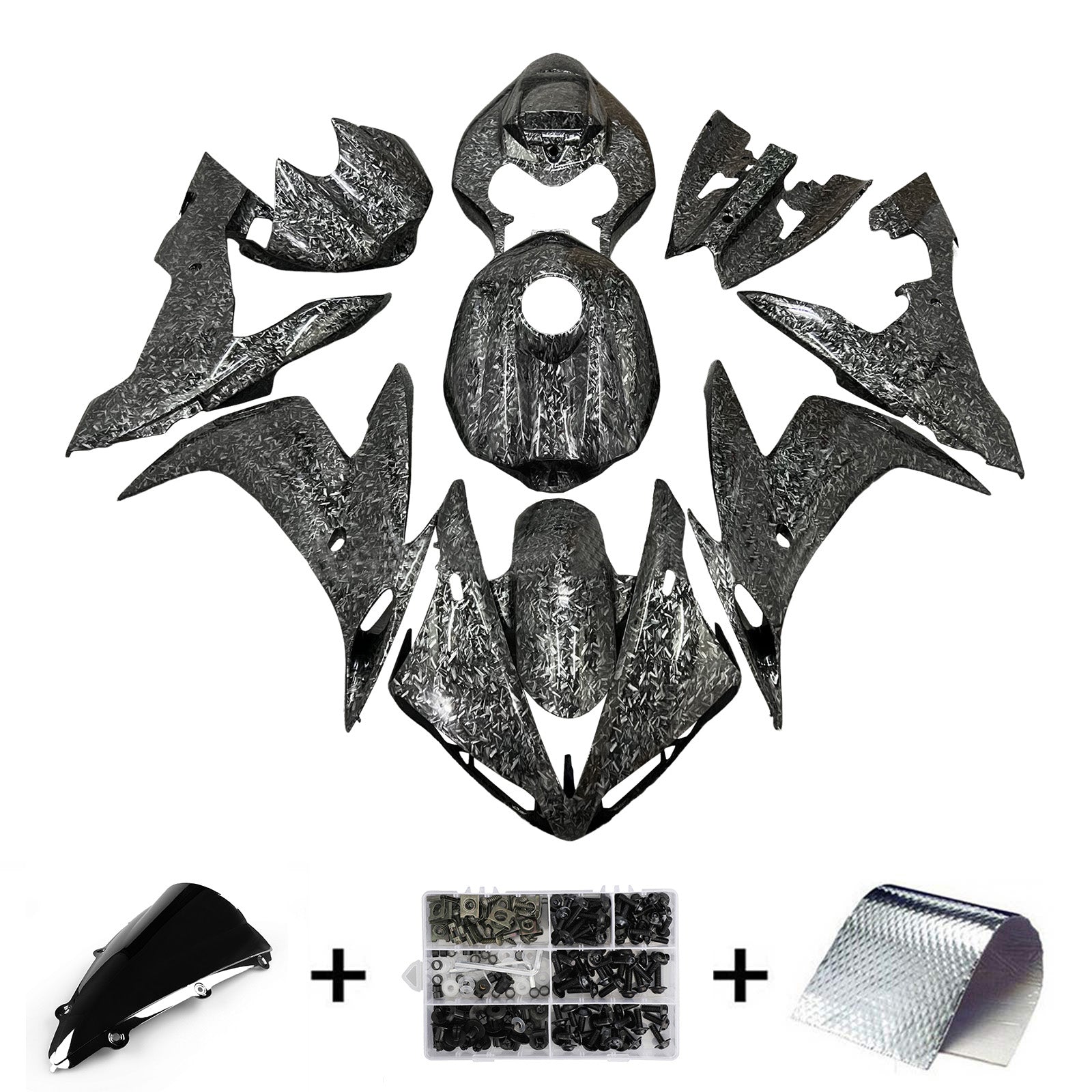 Kit de carénage injecté en plastique ABS pour Yamaha YZFR1 YZF-R1 2004-2006