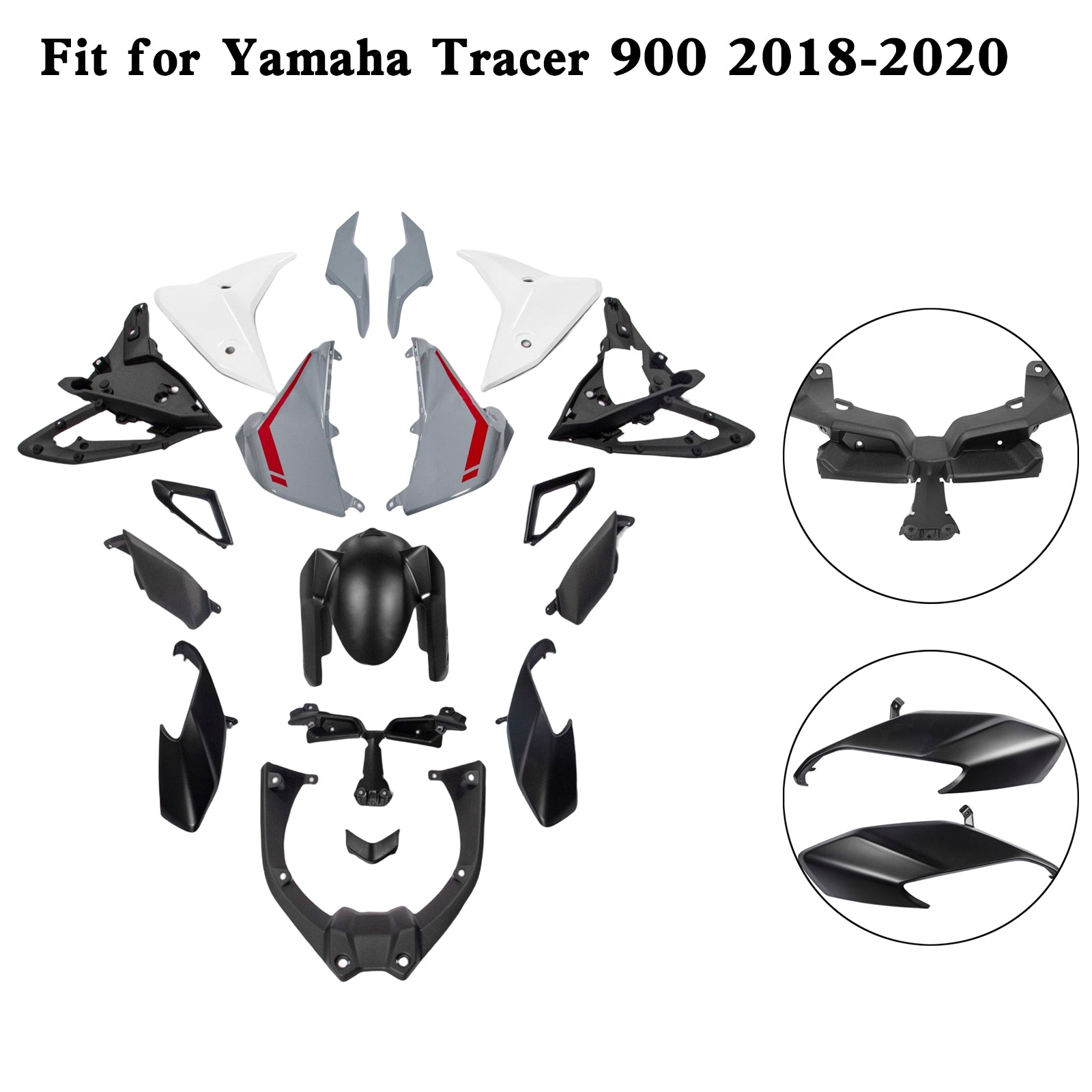 Kit de carénage de carrosserie en d'injection pour Yamaha Tracer 900 / GT 2018-2020 6#