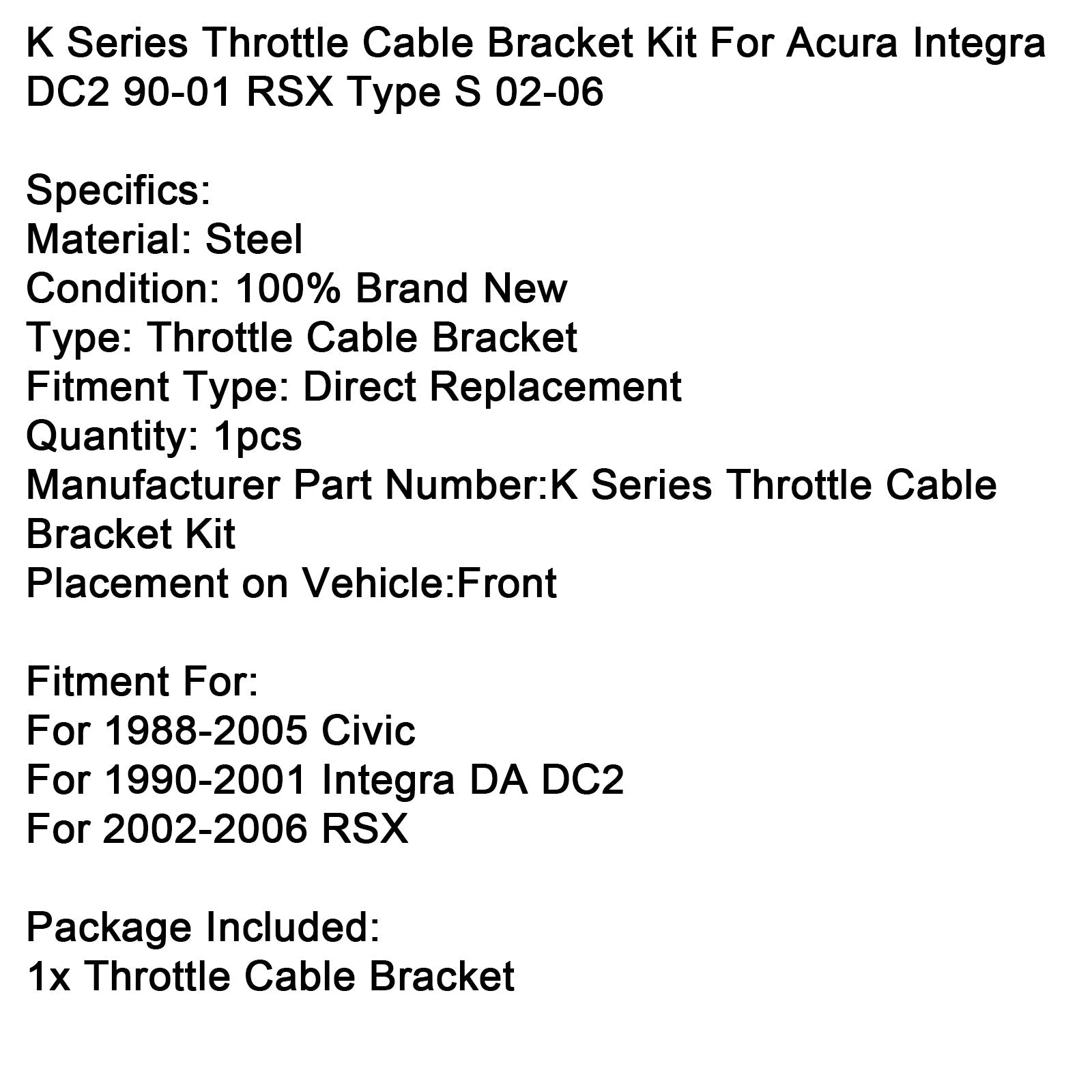 Komplet za podporo kablov'Duljina serije K za Acura Integra DC2 90-01 RSX Type S 02-06