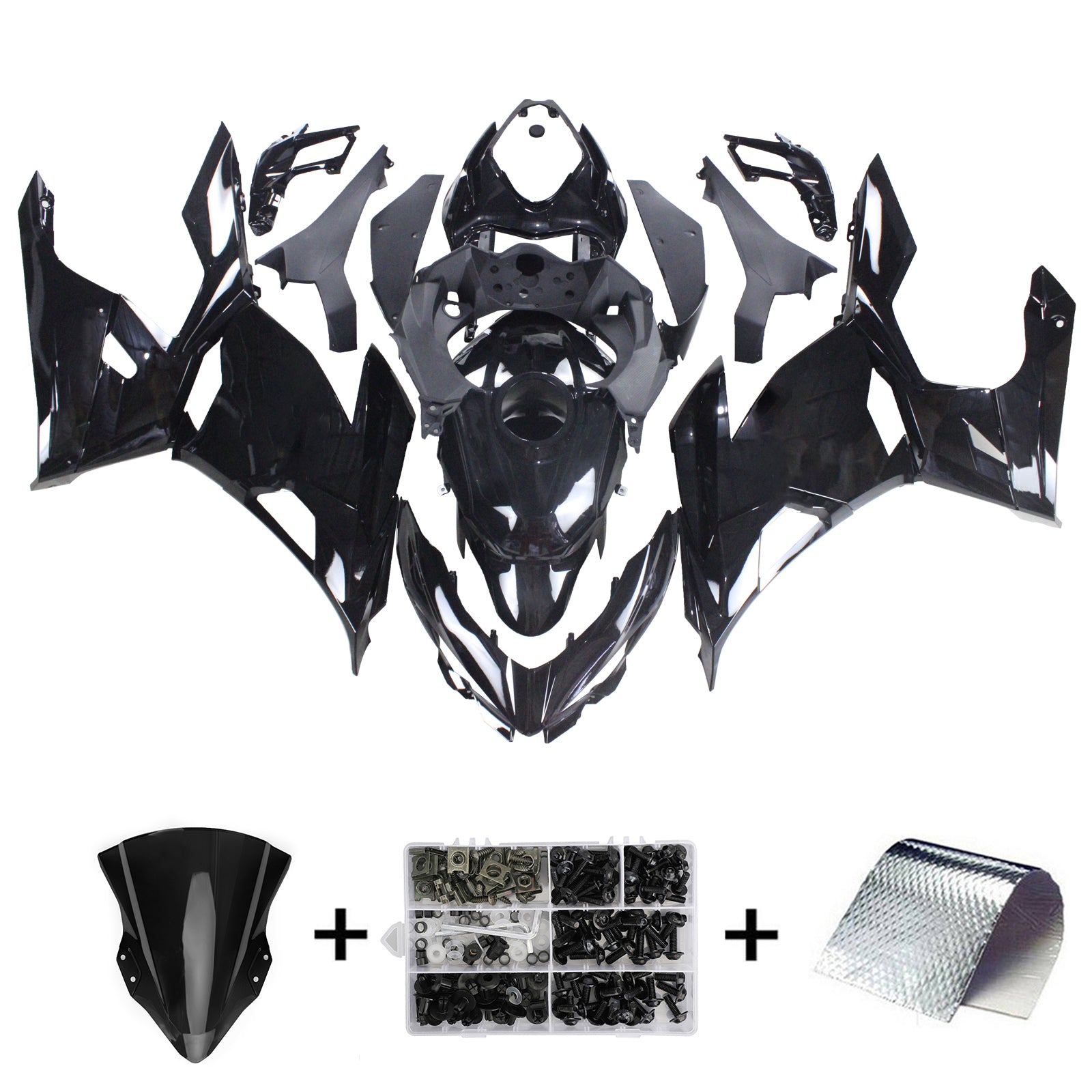 Injection carénage kit carrosserie pour Kawasaki EX400 Ninja400 2018-2024