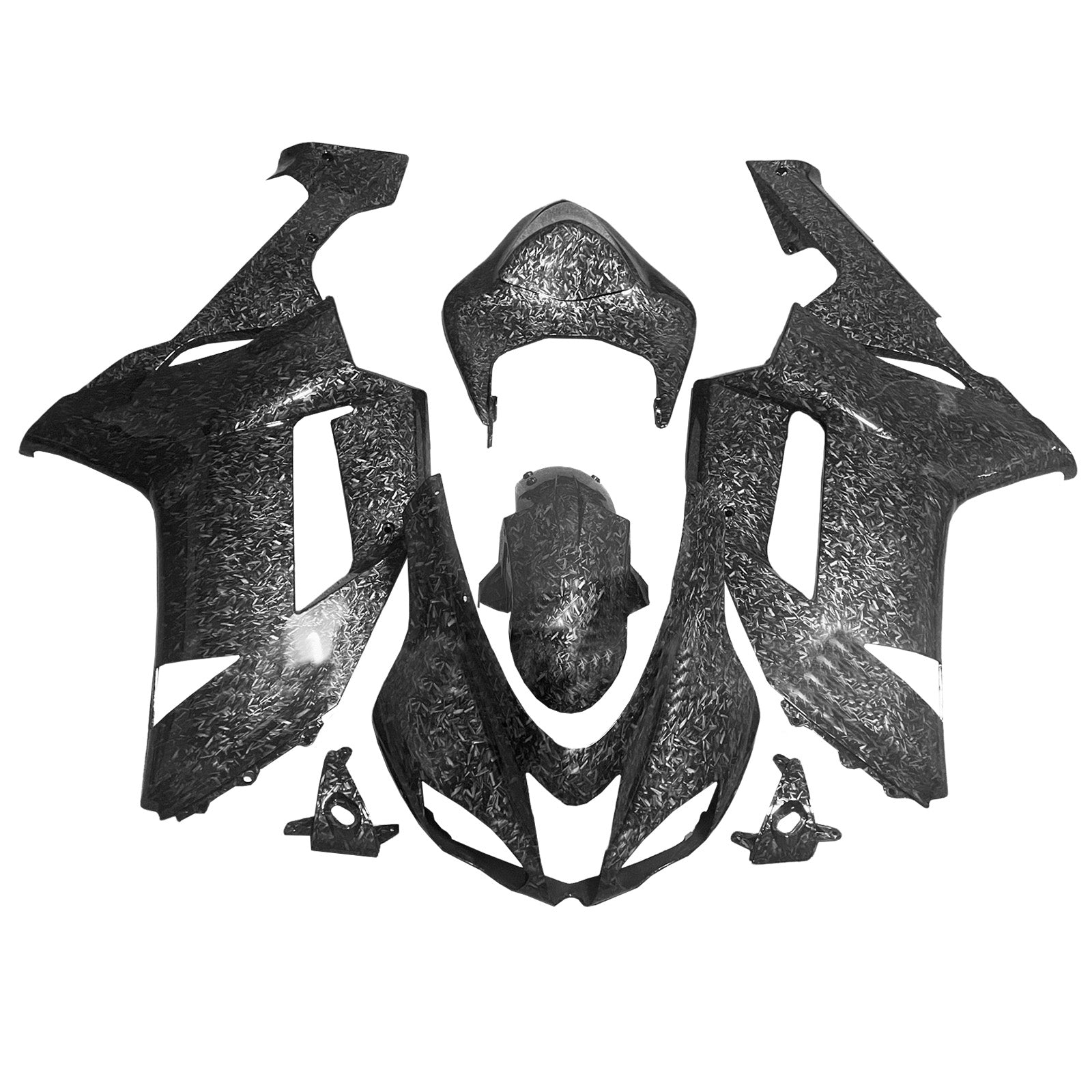 Kit de carénage par injection, carrosserie en plastique ABS pour Kawasaki ZX6R 636 2007-2008