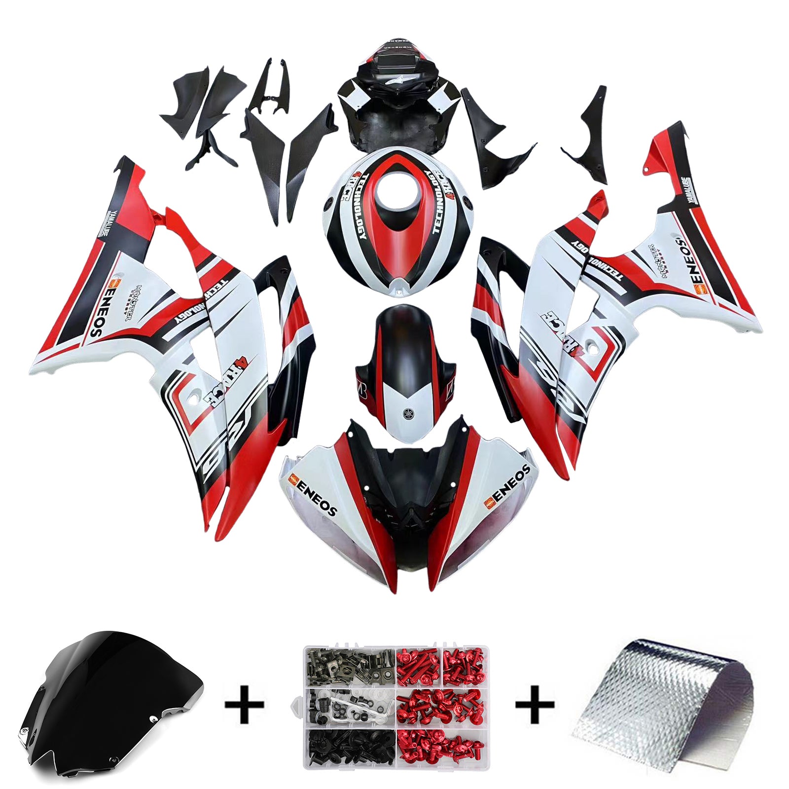 ABS Plastic Kairing Kit voor Yamaha YZF 600 R6 2008-2016