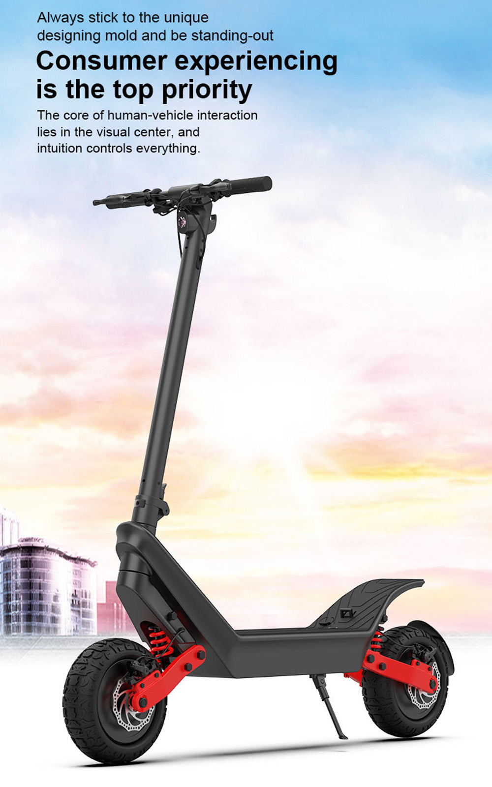 Scooter elettrico pieghevole per adulti a lunga autonomia ad alta potenza a doppia trazione fuoristrada 2400W