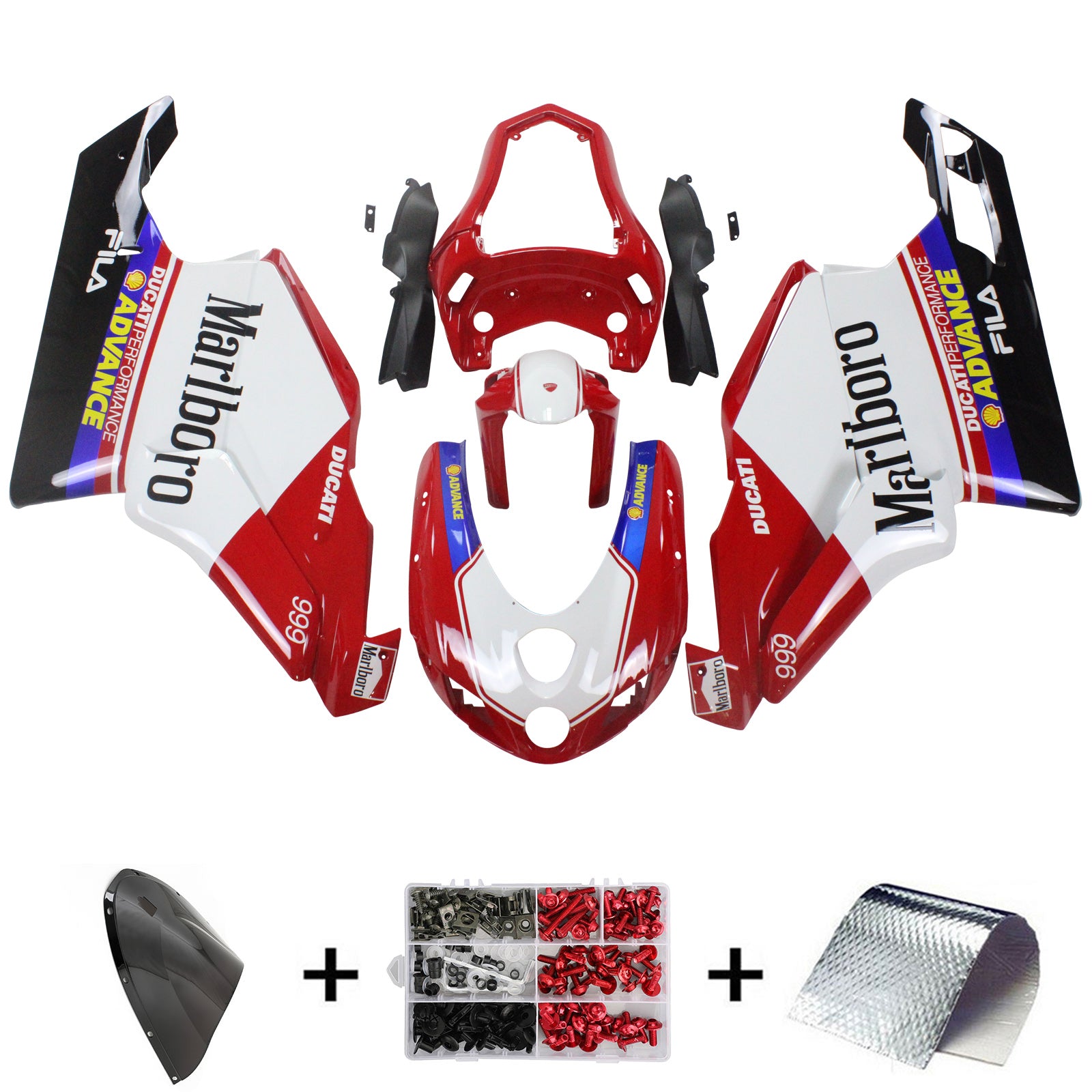 Fairing Kit Bodywork ABS fit For Ducati 999 749 2005 2006