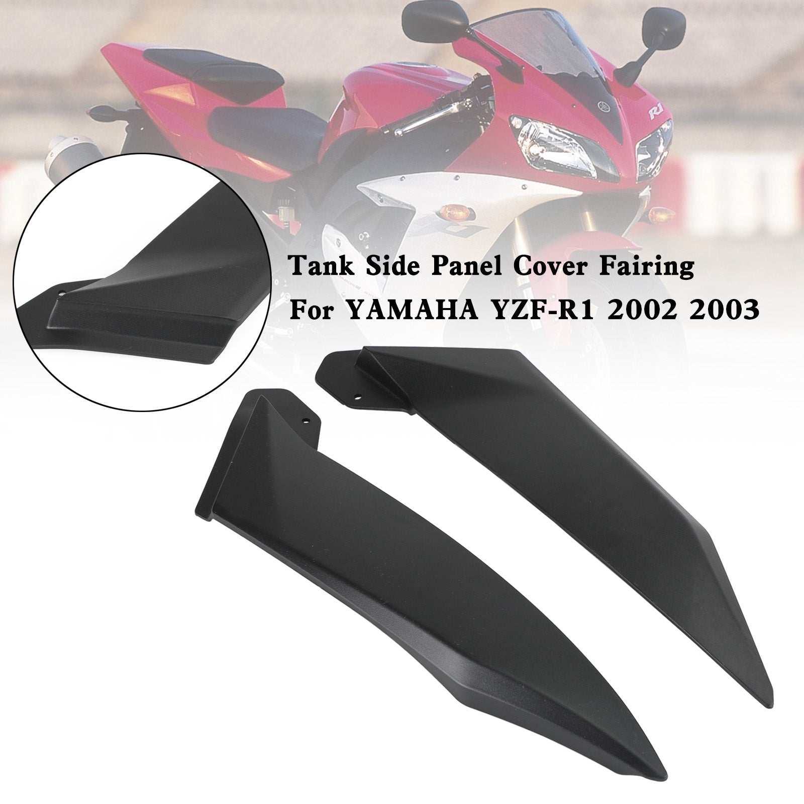 2002 2003 YAMAHA YZF R1 Capot de carénage de panneau de couverture d'habillage latéral de réservoir de gaz