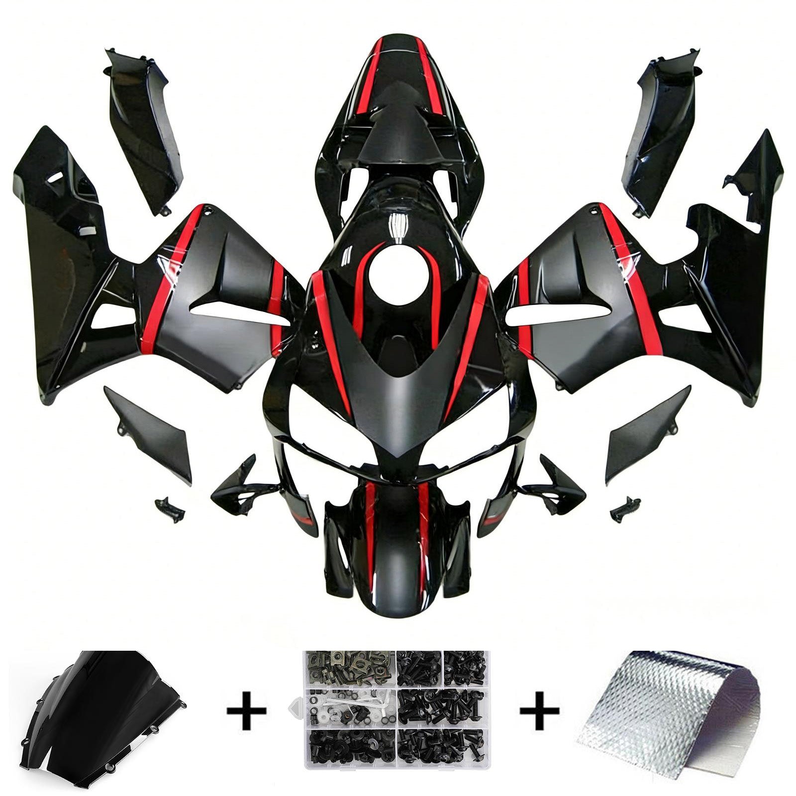 Kit de carénage par injection, carrosserie en plastique ABS pour Honda CBR600RR 2003-2004 F5