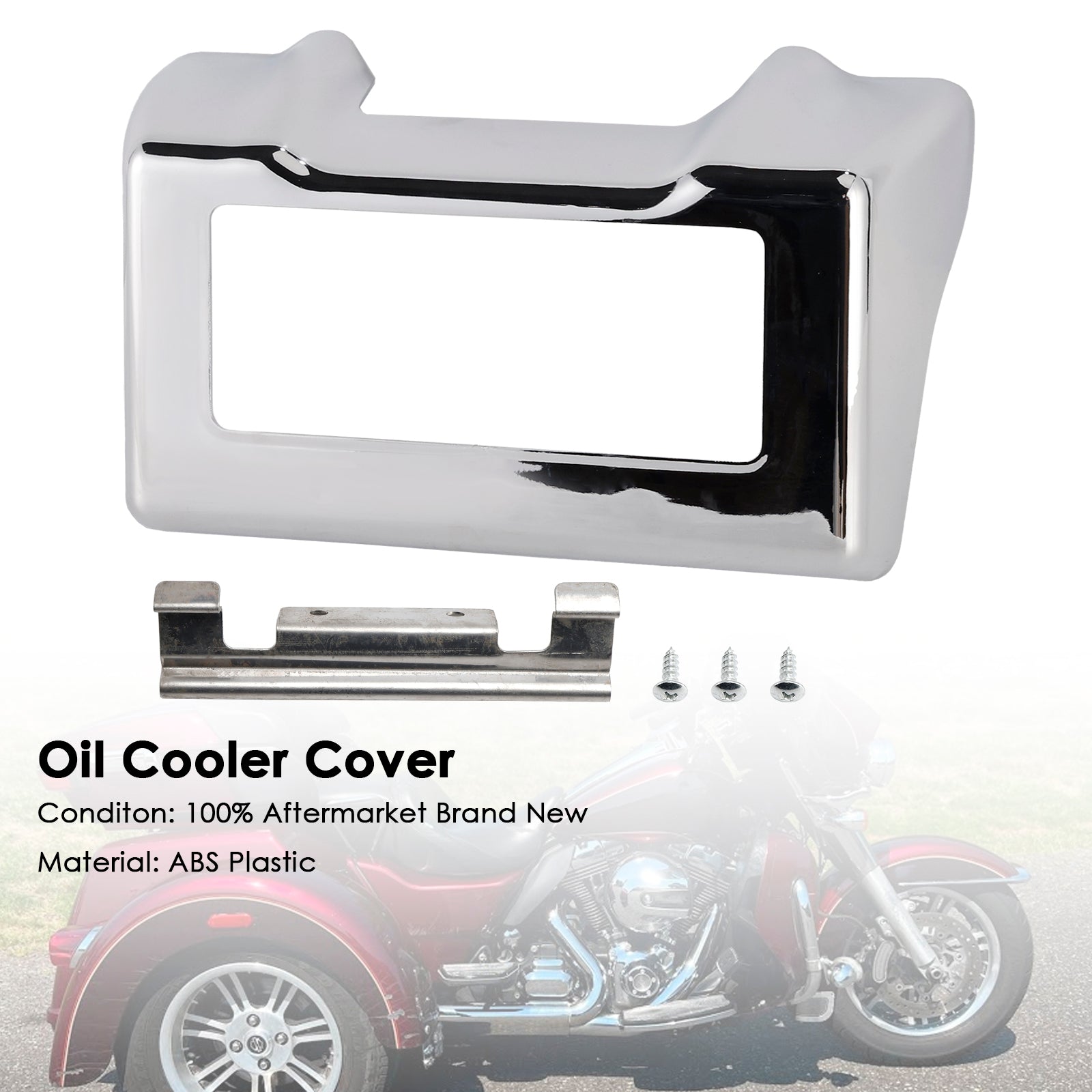 Couvercle de refroidisseur d'huile compatible avec les modèles Touring Road King et Street Glide 2011-2016