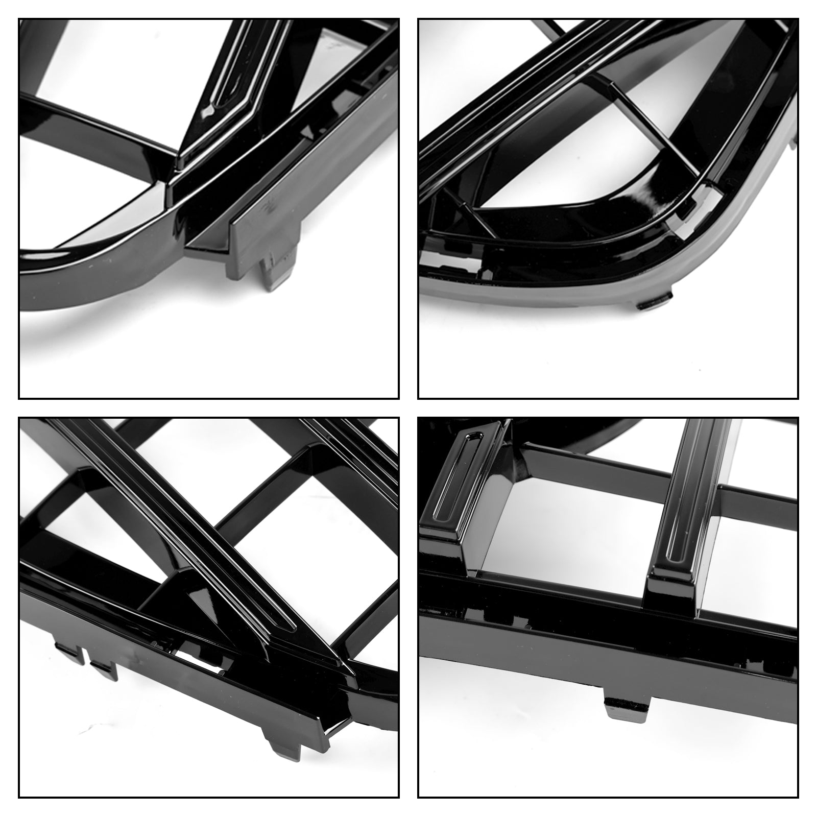 Briljantna črna sprednja rešetka Mercedes-Benz GLE SUV V167 pred dvigovanjem 2019-2023