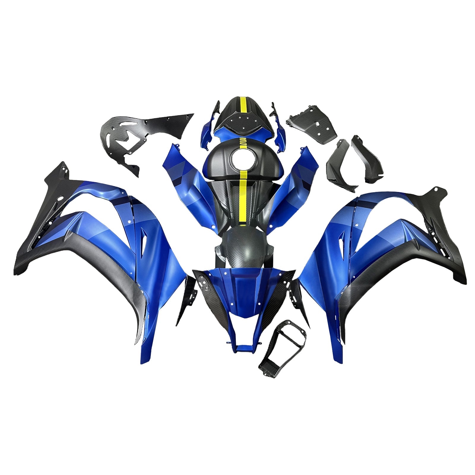 Kit de carénage par injection, carrosserie en plastique ABS pour Kawasaki ZX10R 2011-2015