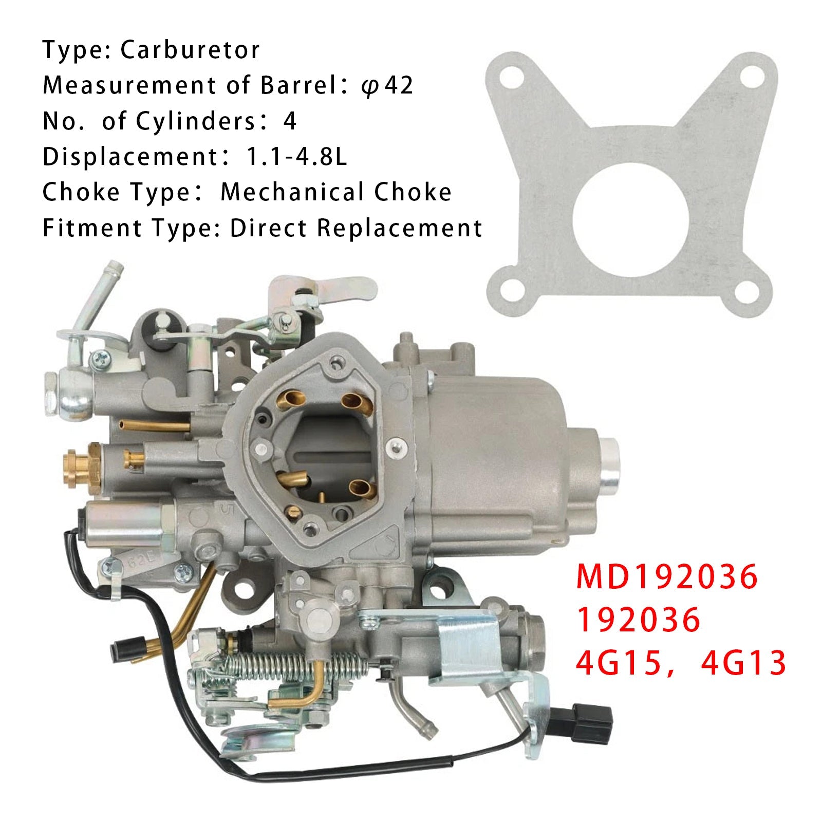 Carburador PEUGEOT 404/504 MD192036 4G13 4G15