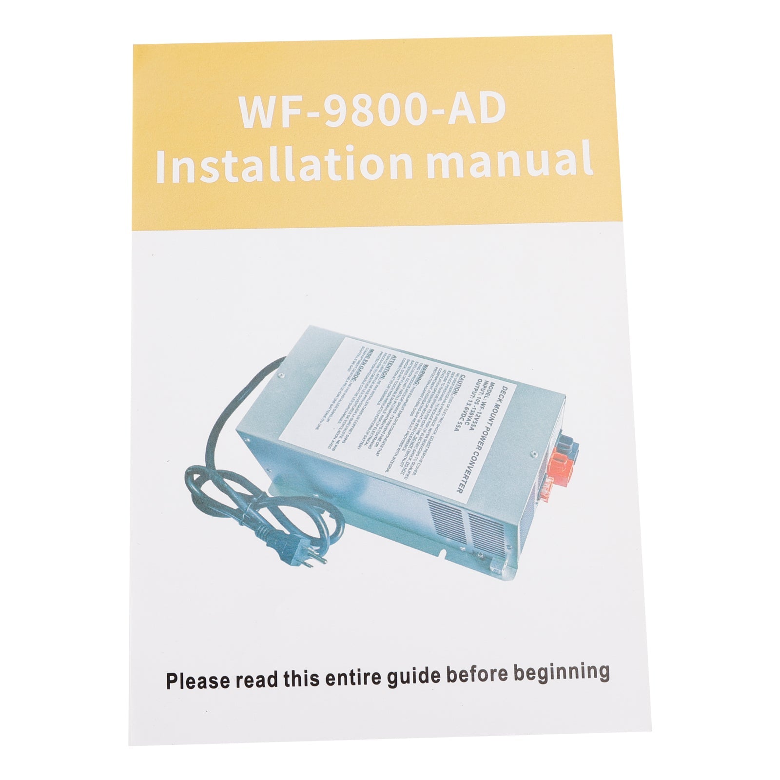 65A Stroomomvormer WF-9865 Oplader voor camper caravan WF-9865-AD-CB WF-9800