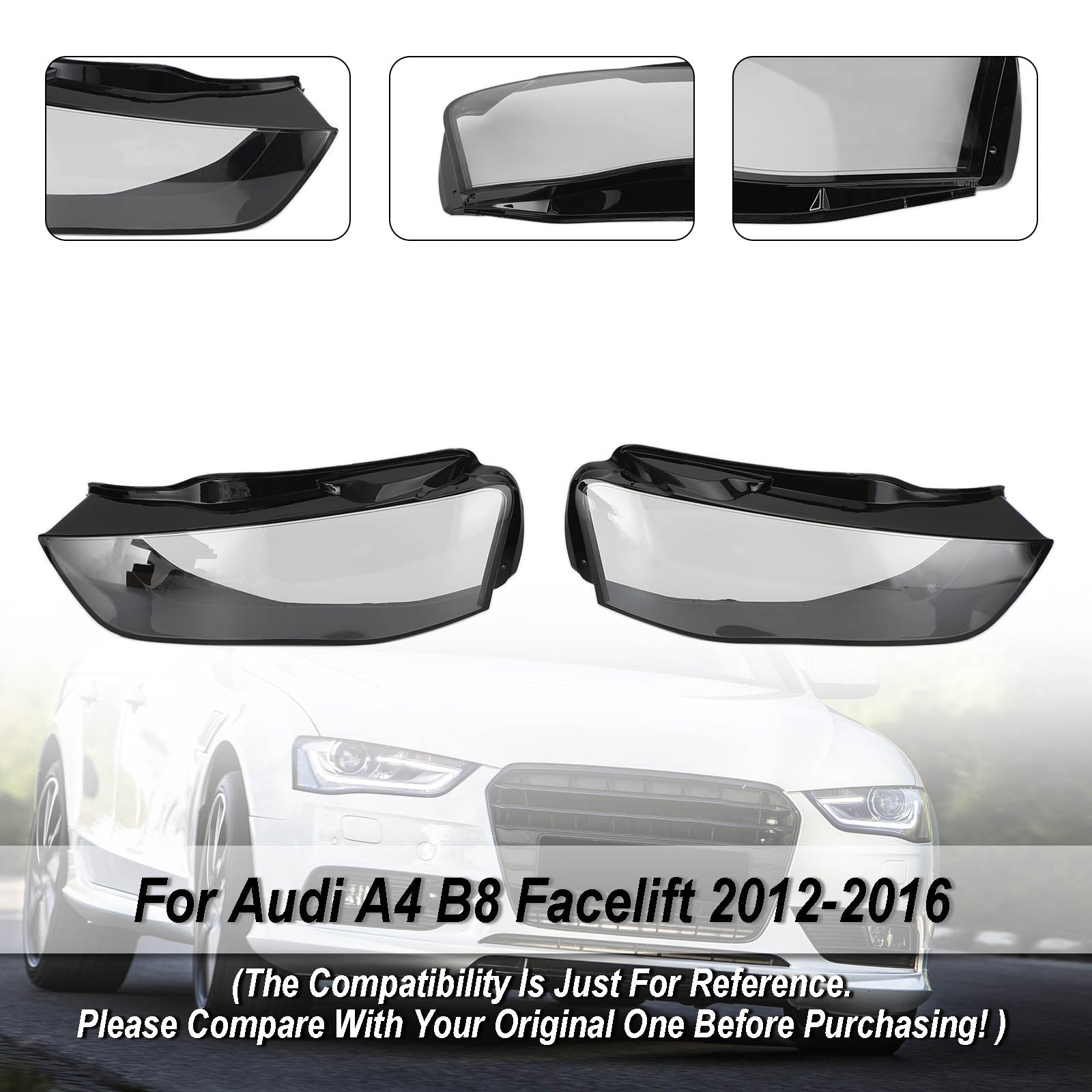 Leva žaromet Cache + desno 8K0941043 + 8K0941044 za Audi A4 B8 Restyled 2012-2016