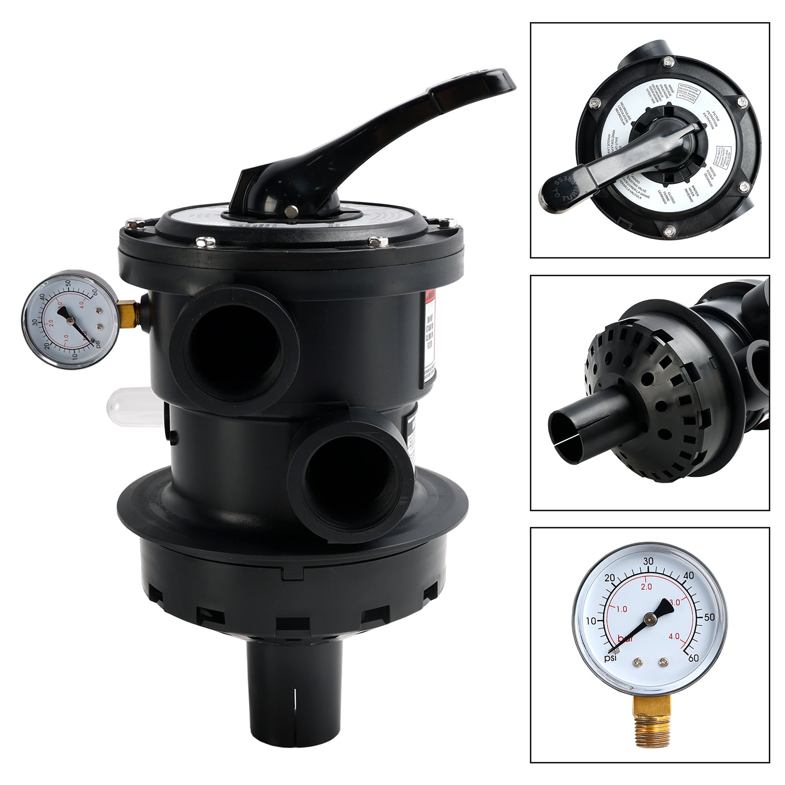 SP0714T Vari-Flo Commande 1-1/2" (1,5 pouces) FIP Montage Supérieur Vanne Multiport Pour Hayward