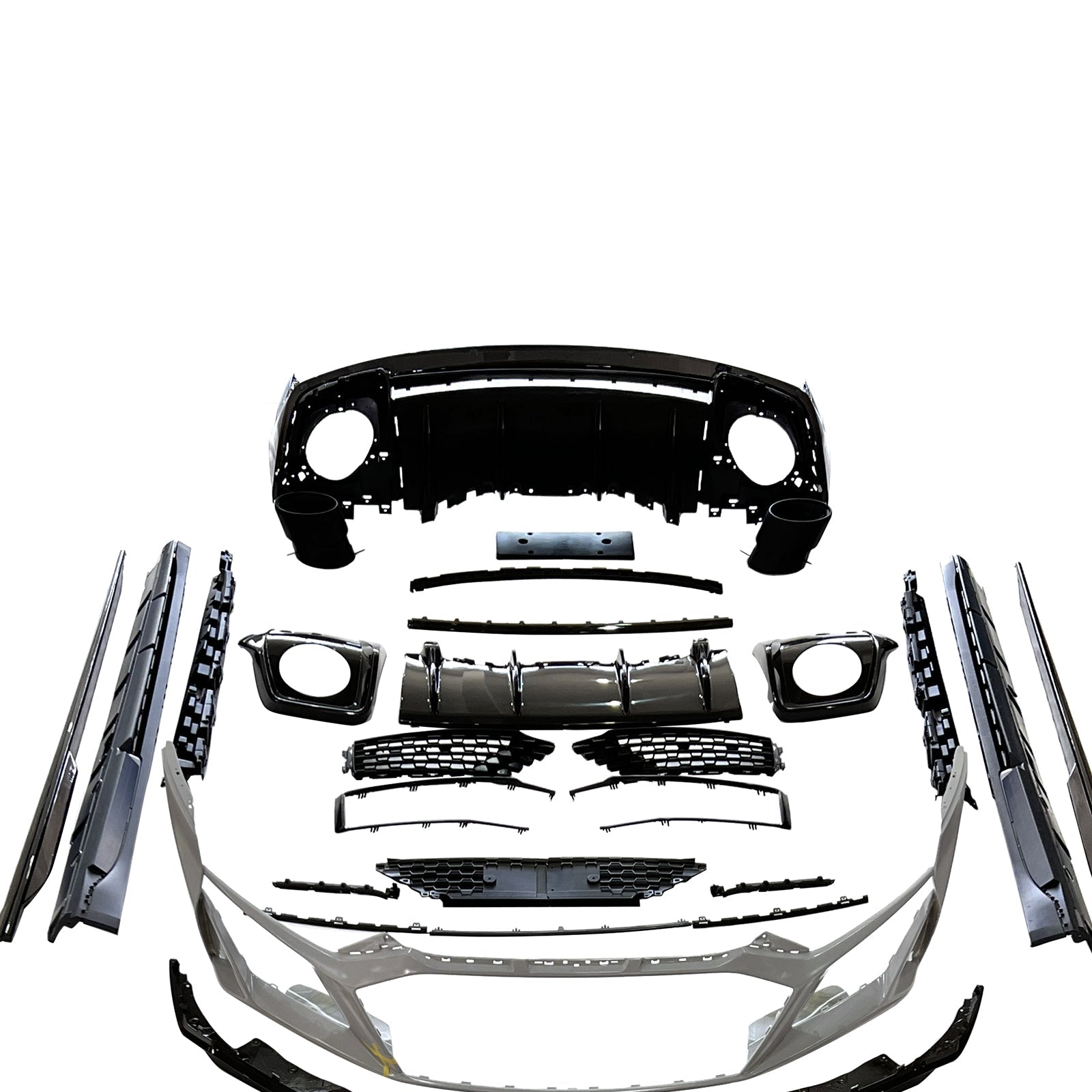 Kit carrosserie en fibre de carbone pour pare-chocs avant, compatible avec AUDI R8 4S 2016-2020 et 2021-2024.