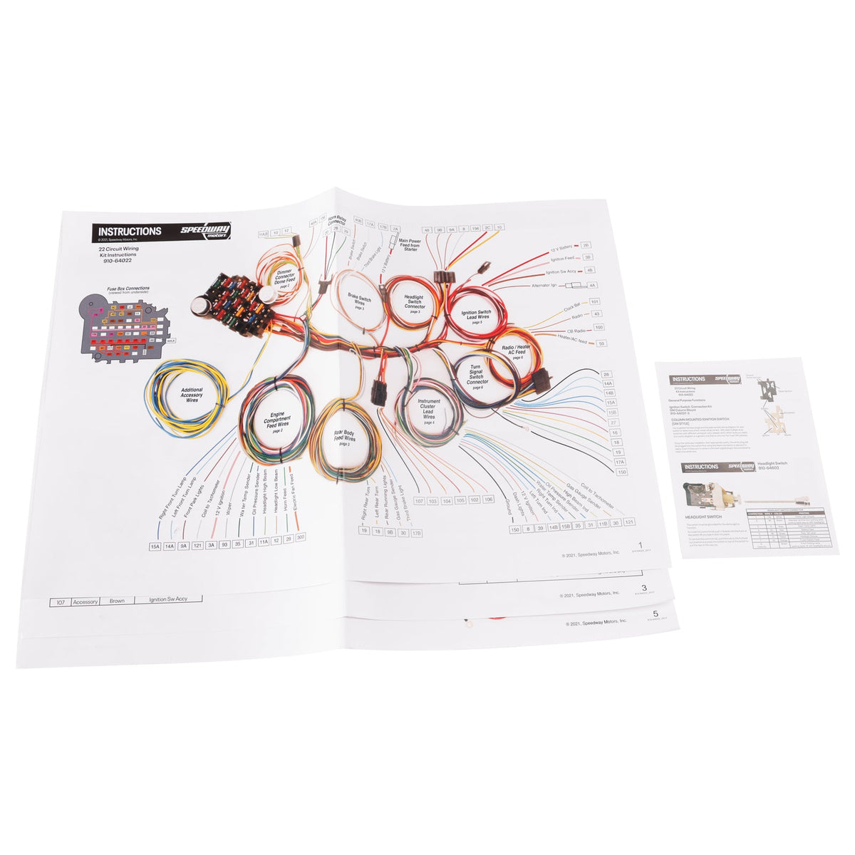 Universeller 22-Stromkreis-Kabelbaum, kundenspezifischer Kabelsatz, XL-Kabel 91064022