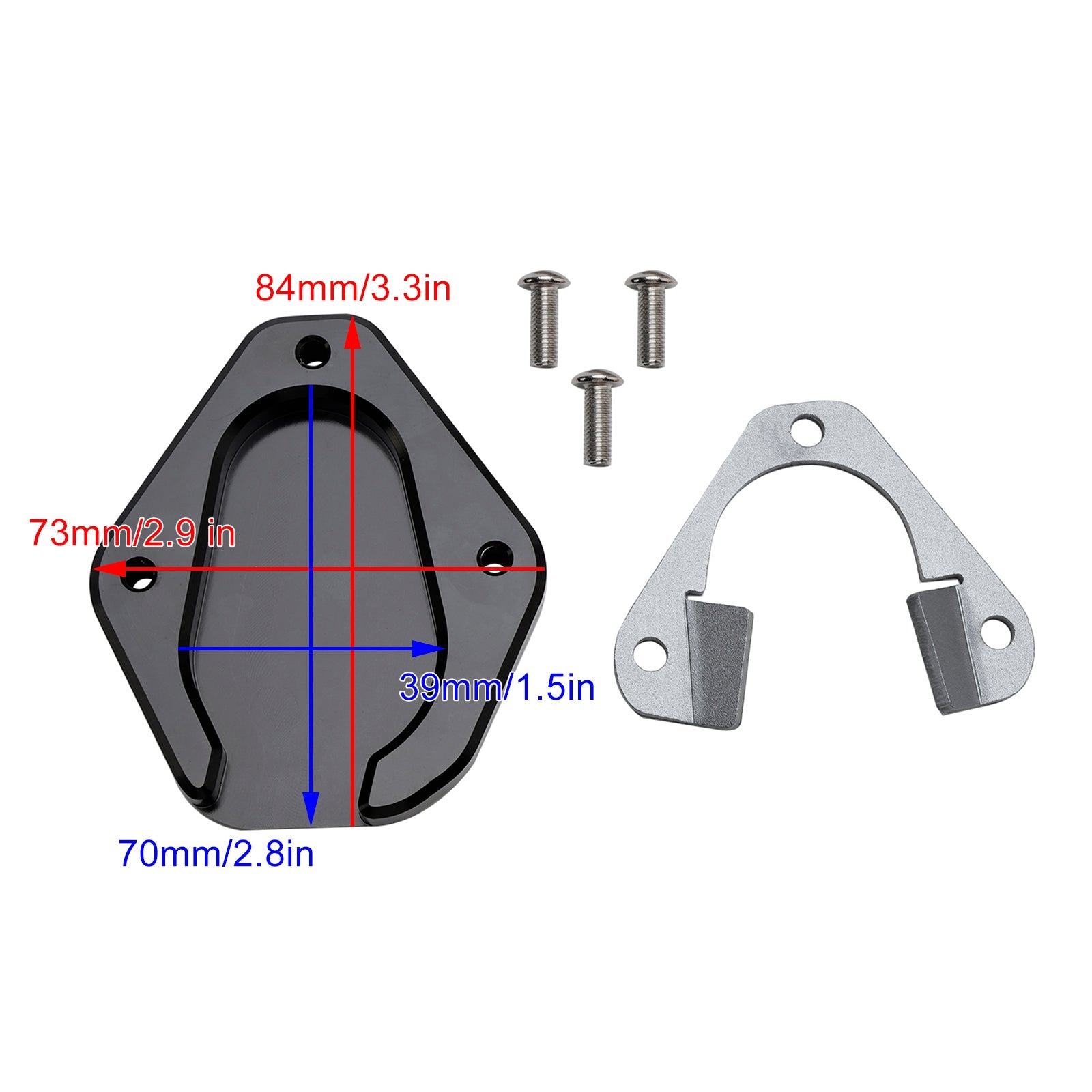 Piastra allargamento cavalletto sportivo Tiger 850 2021+