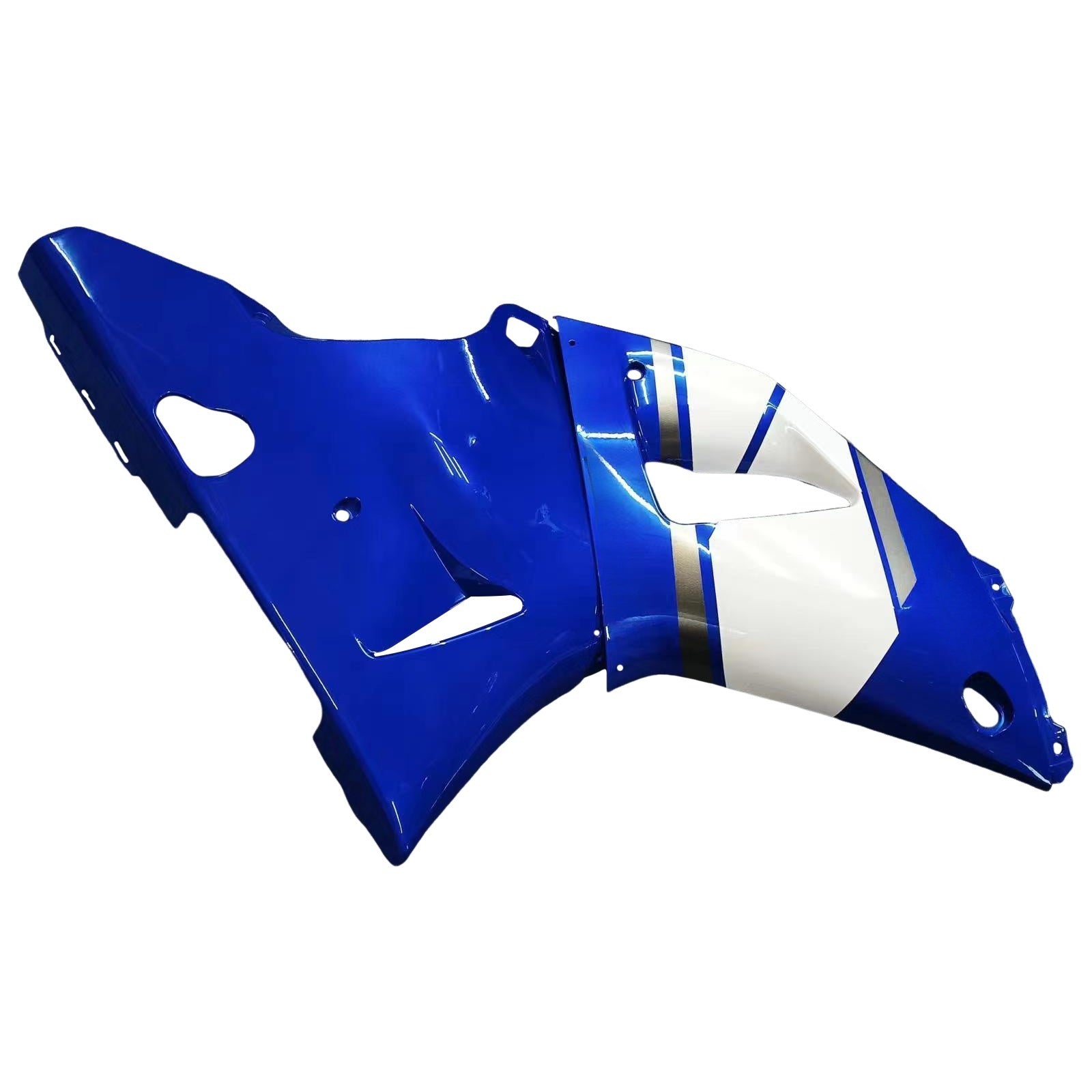 Kit de carénage en plastique ABS moulé par injection bleu pour Yamaha YZF R1 2000-2001