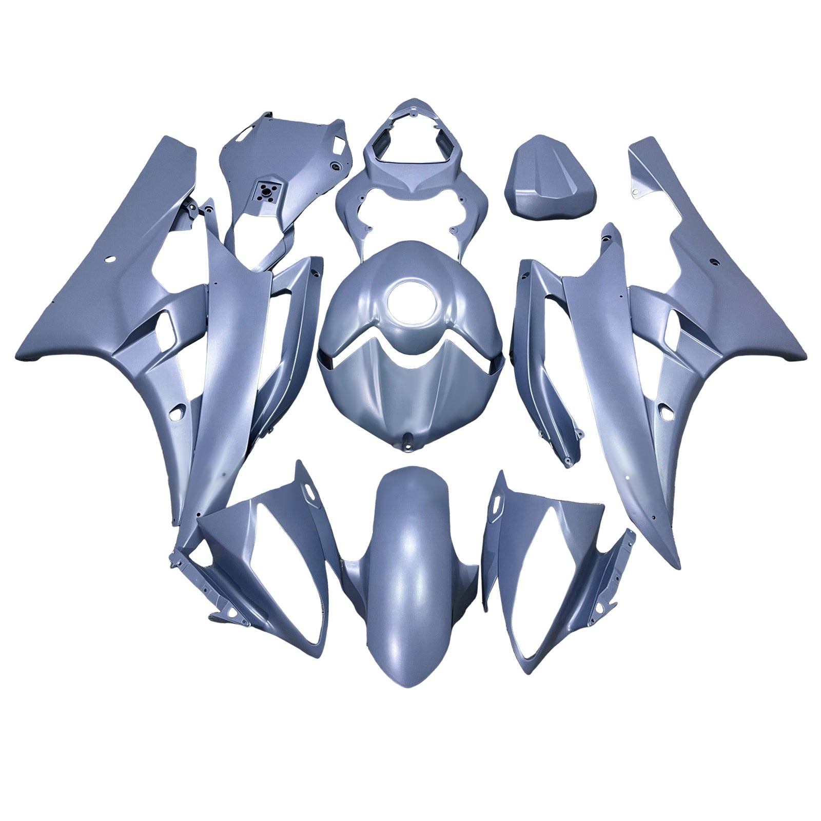 Kit de carénage injecté en plastique ABS pour Yamaha YZFR6 YZF-R6 2006-2007