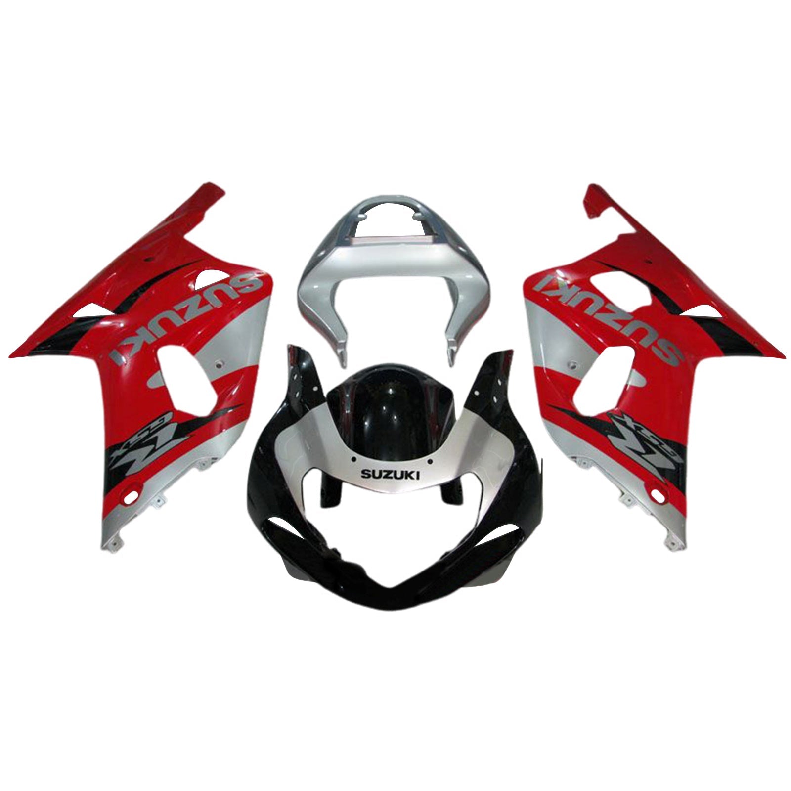 Amotopart Suzuki GSXR1000 2000-2002 K1 K2 Kit de carenado de carrocería de plástico ABS