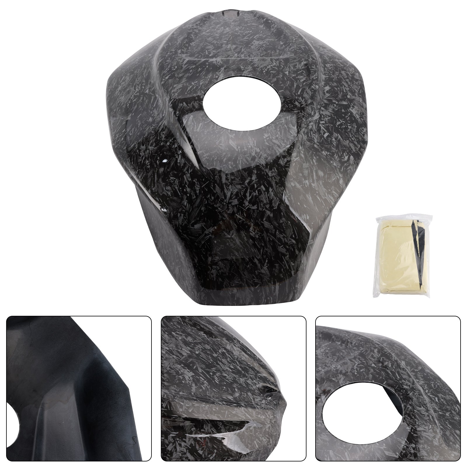 Garniture de carénage de couvercle de réservoir d'essence pour Aprilia RSV4 2021-2024