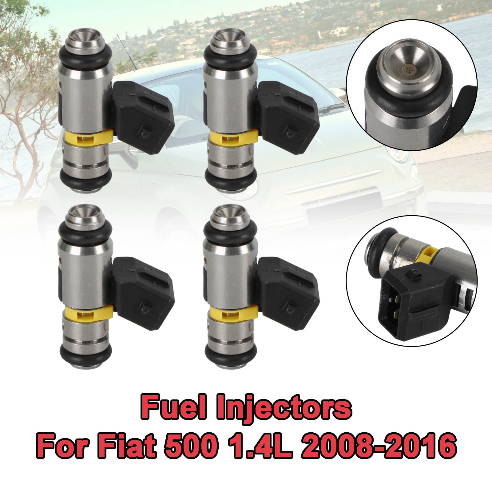 4PCS Fuel Injectors IWP160 pour Fiat Punto 500 Doblo Qubo pour Ford KA
