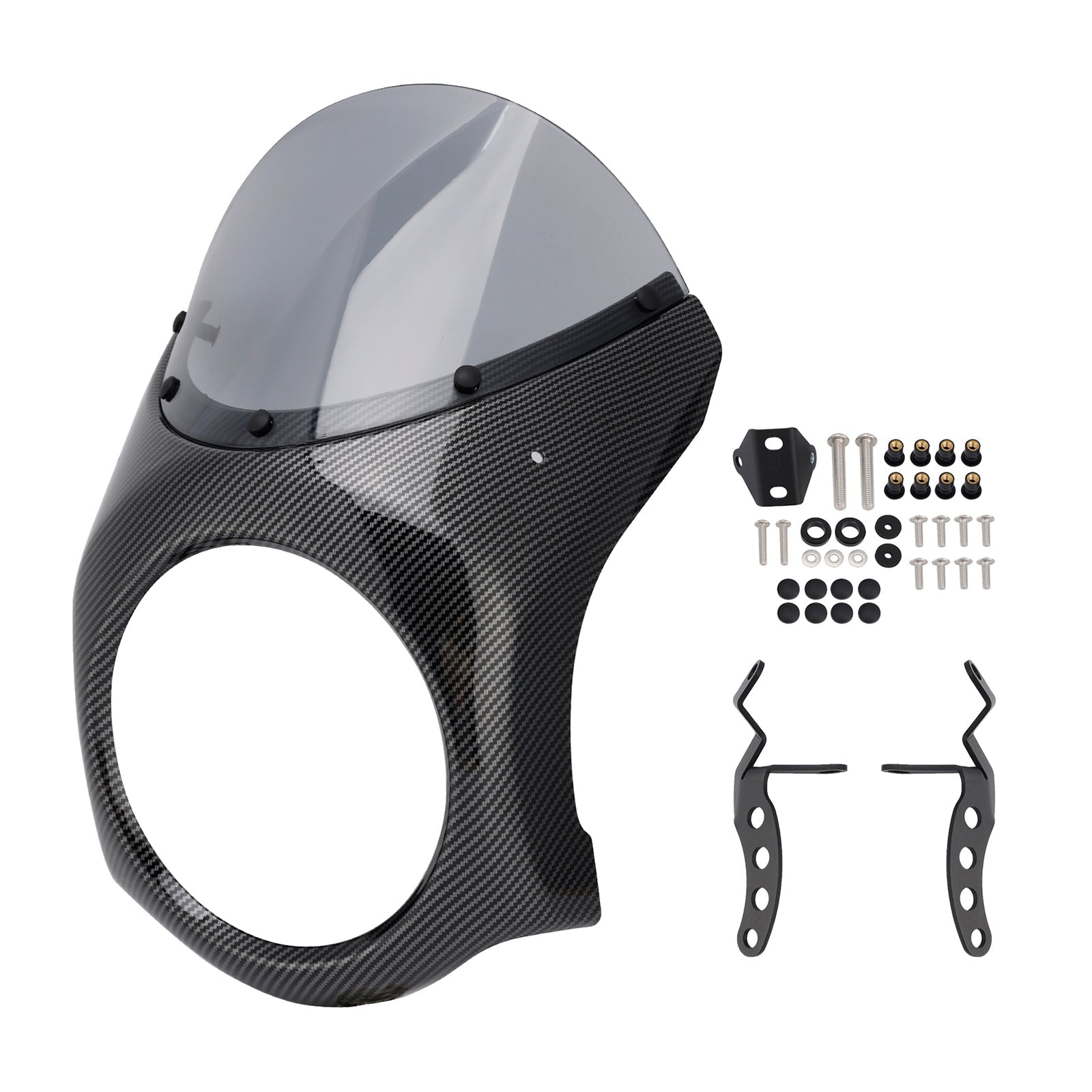 Fiera del parabrezza del faro per eliminatori Kawasaki 500 2024-2025