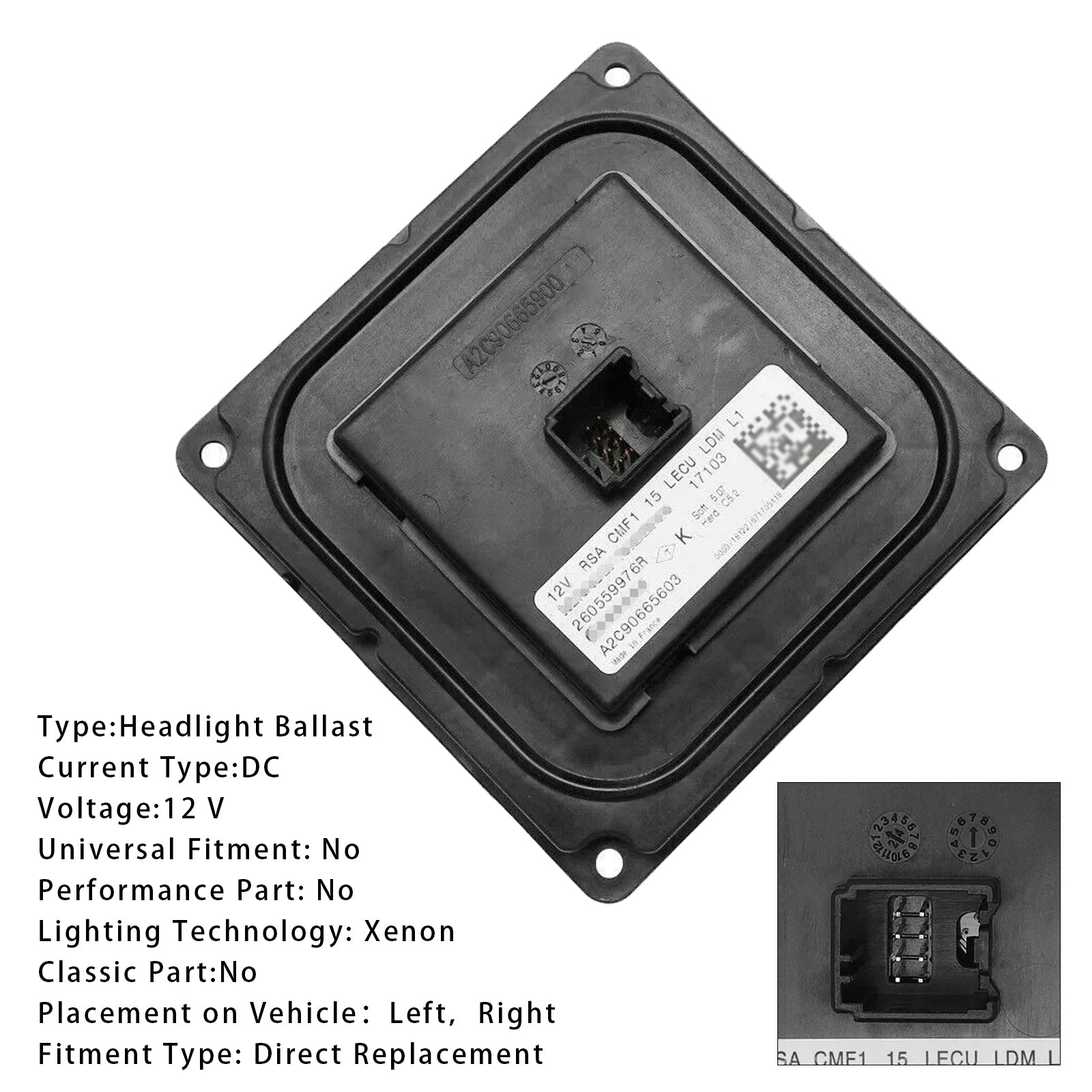 Módulo de colgajo de faros LED A2C90665603, 260559976
