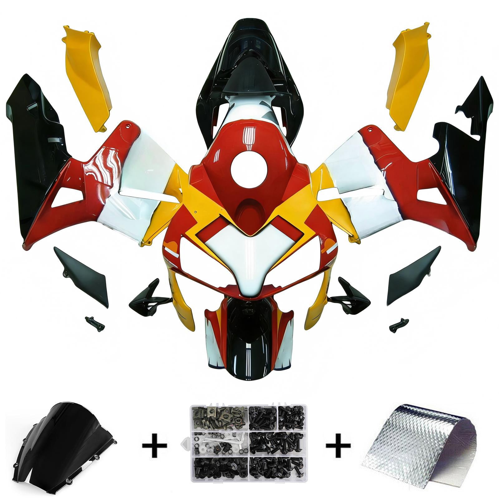 Kit de carénage par injection, carrosserie en plastique ABS pour Honda CBR600RR 2003-2004 F5