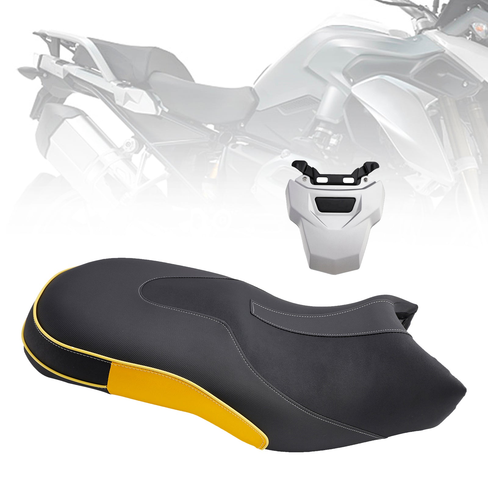 Voznik in sprednji/zadnji rumeni potniški sedež za BMW R1200GS ADV 2014-2017