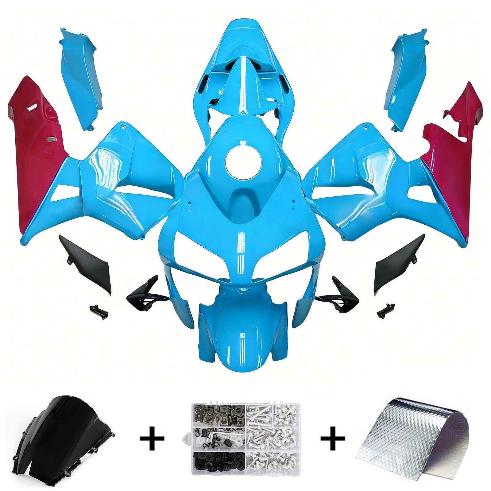 Kit de carénage par injection, carrosserie en plastique ABS pour Honda CBR600RR 2003-2004 F5