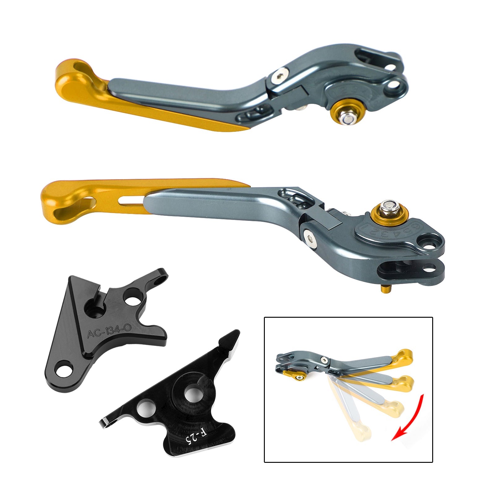 Palanca de freno de embrague ajustable para Honda CB350 Hness GB350 CB350 2021-2023