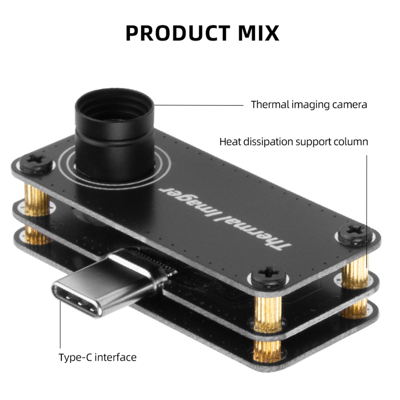 Caméra d'imagerie thermique USB Type-C pour téléphone mobile Android Fonctionnalités améliorées