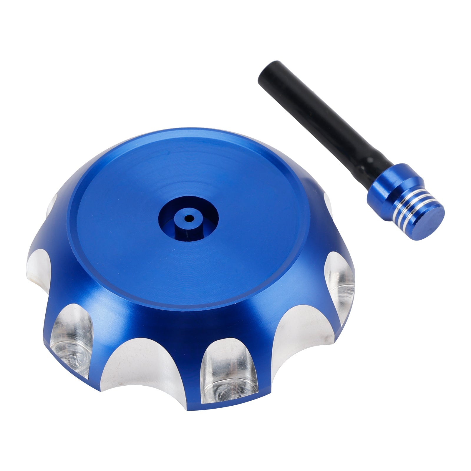 Bouchon de réservoir d'essence CNC avec évent bleu pour Suzuki DRZ125 RMZ250 DRZ LTZ 250 400 LTR450